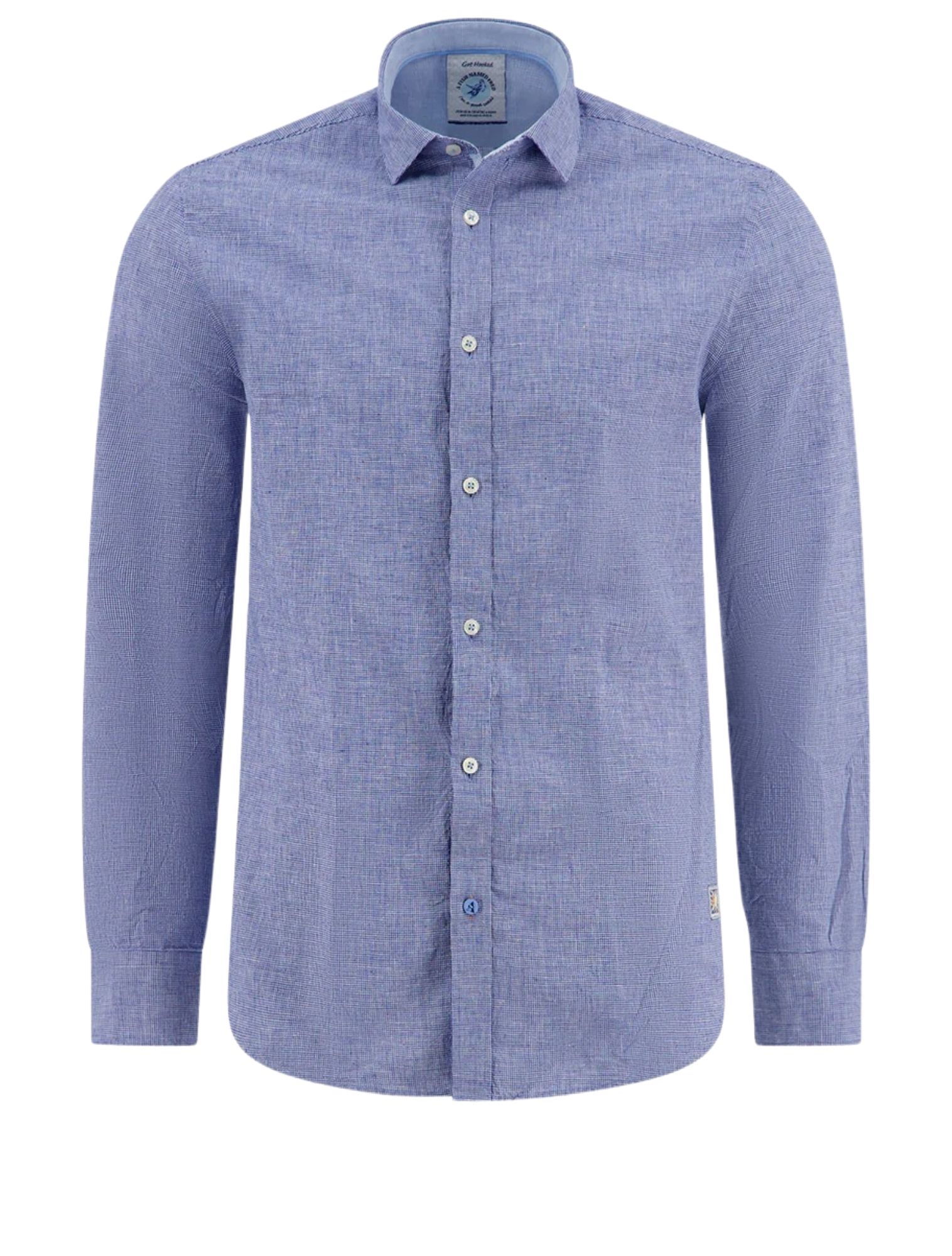 A Fish Named Fred - Shirt Square 607 Cobalt - Heren - Shirts - 51188_33_1