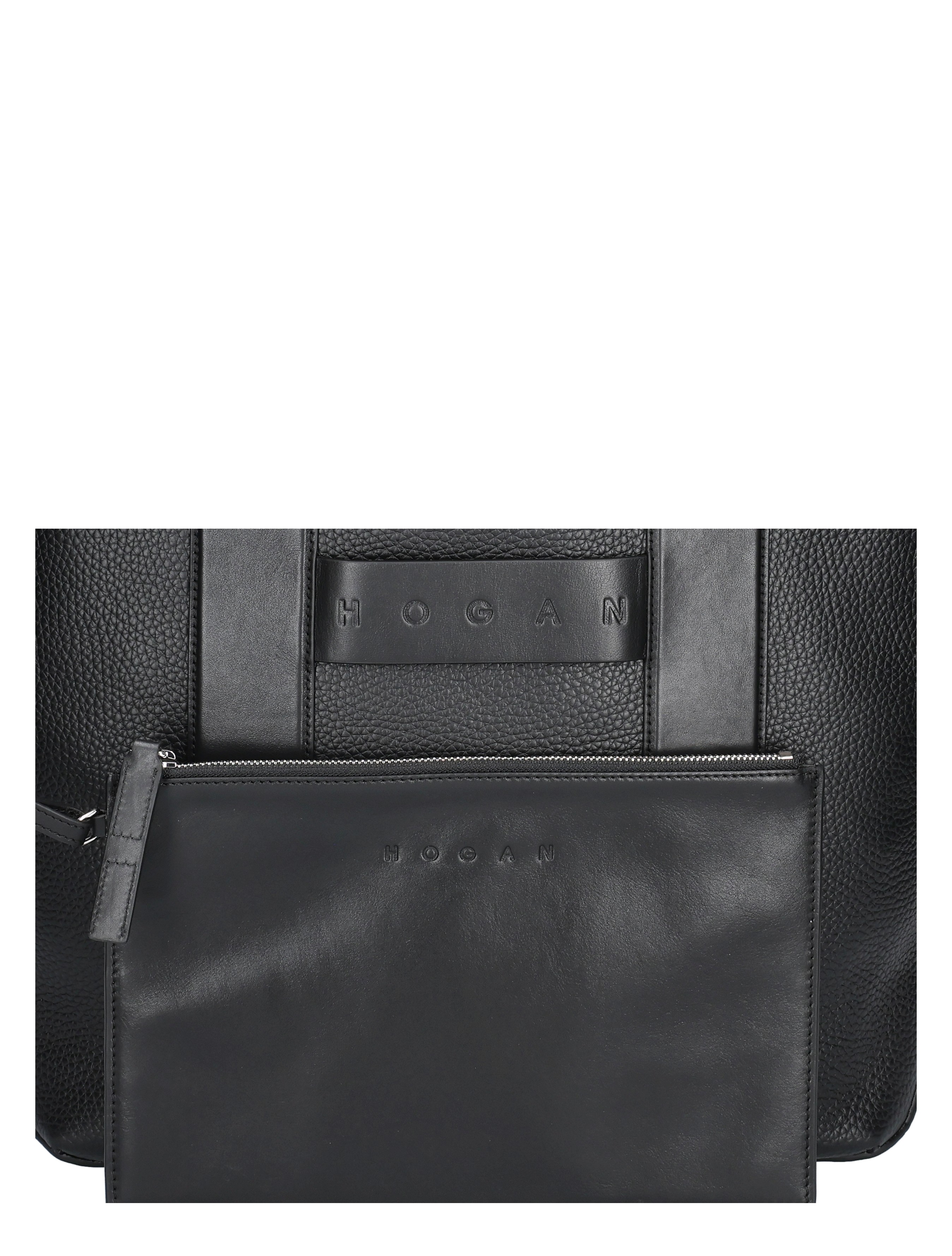 Hogan - Script Shopping Bag Media Black - Dames - Schoudertassen - 48116_11_4