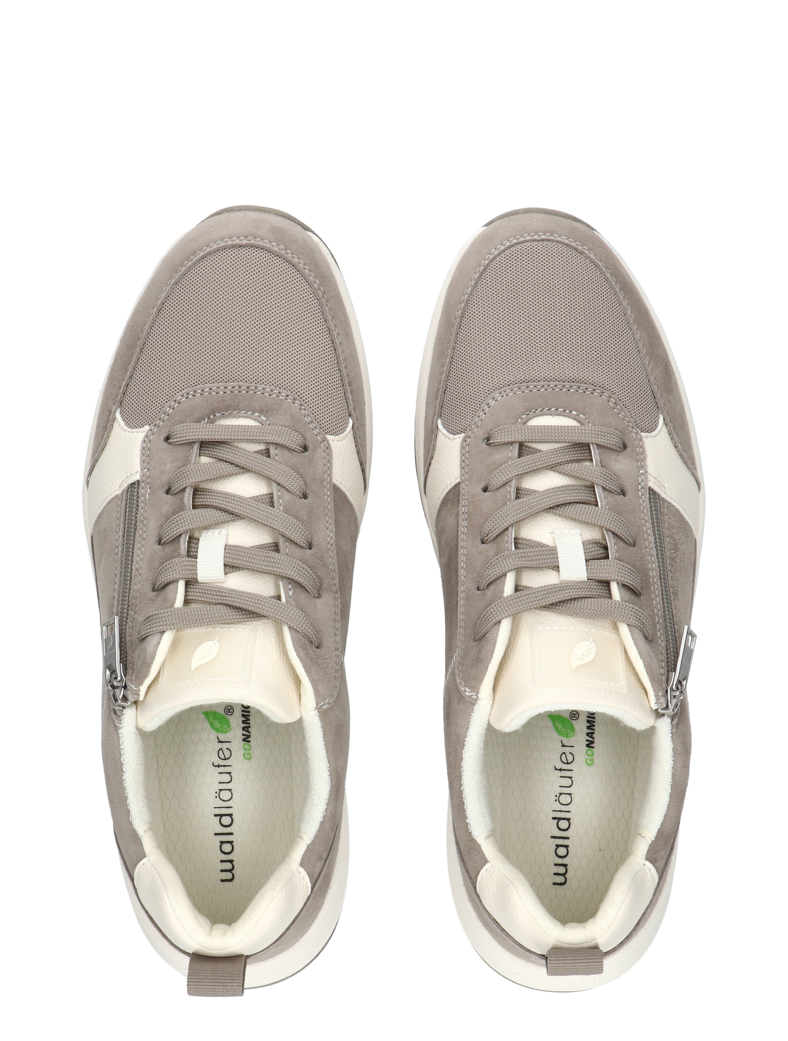 Waldlaufer - 784001 108 003 Velour Mesh Grey Offwh - Heren - Veterschoenen - Casual Veterschoenen - 50399_99_8