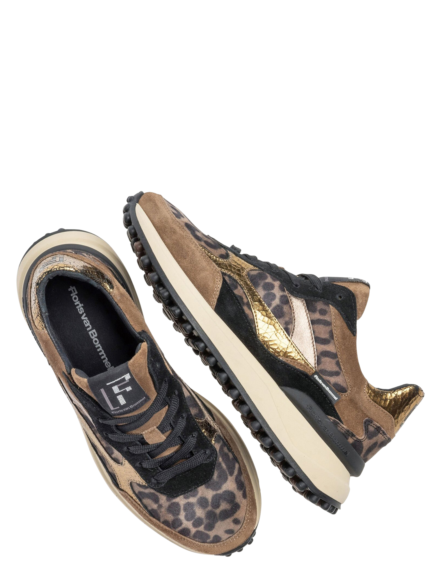 Floris van Bommel - Noppi SFW-10085 41.02 Taupe G-Wijdte - Dames - Sneakers - Lage Sneakers - 50090_77_3