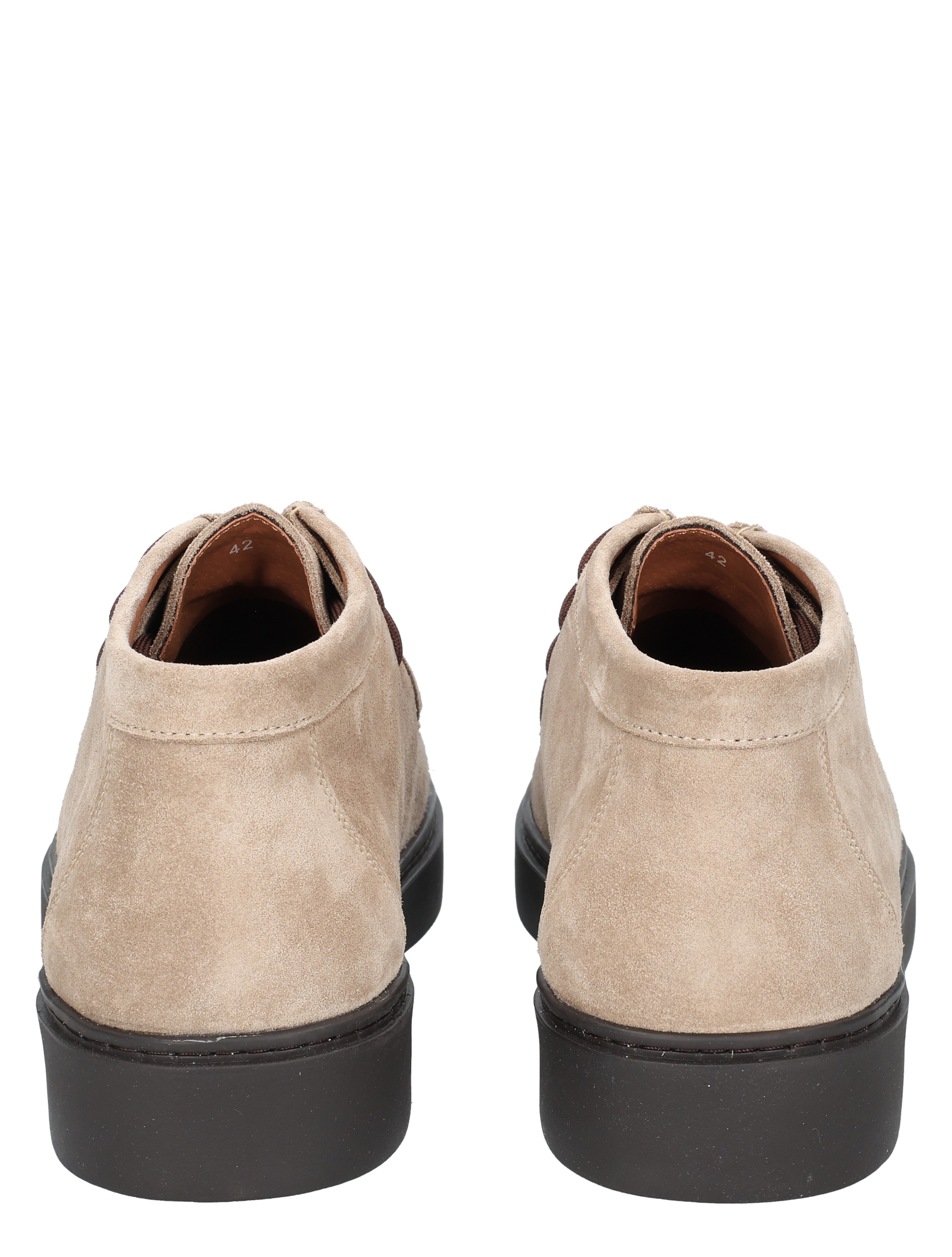 lowschoenen, suede, taupe, zool, korte hak