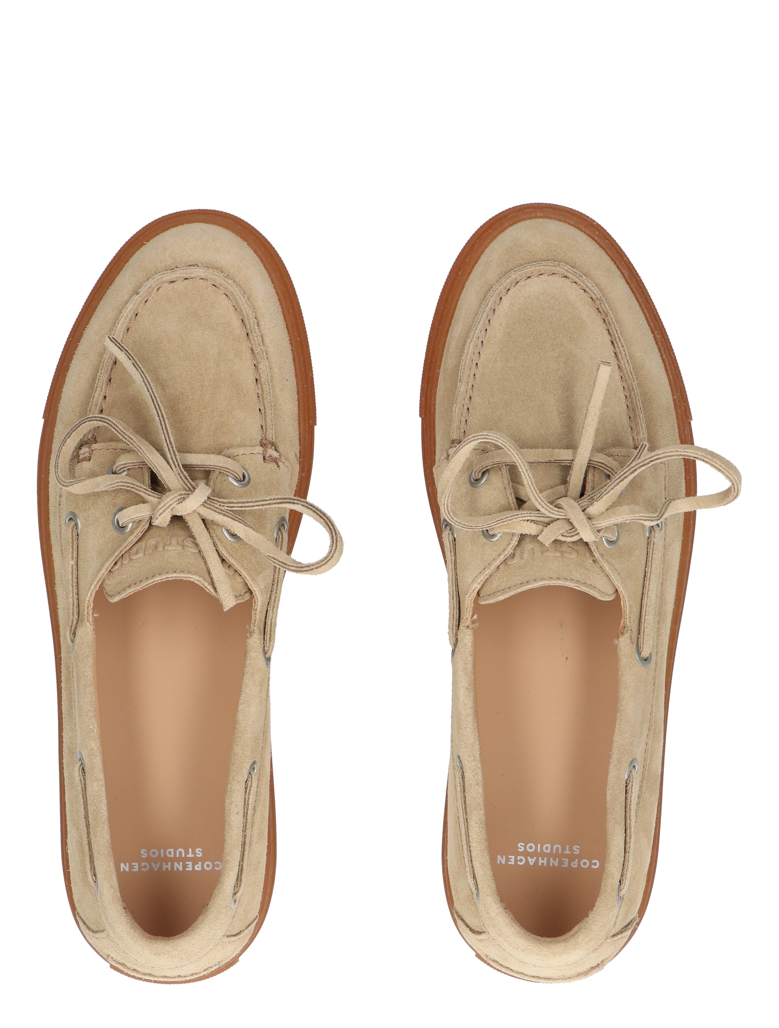 Copenhagen Studios - CPH 160 Suede Sand - Dames - Veterschoenen - Casual Veterschoenen - 49901_77_7