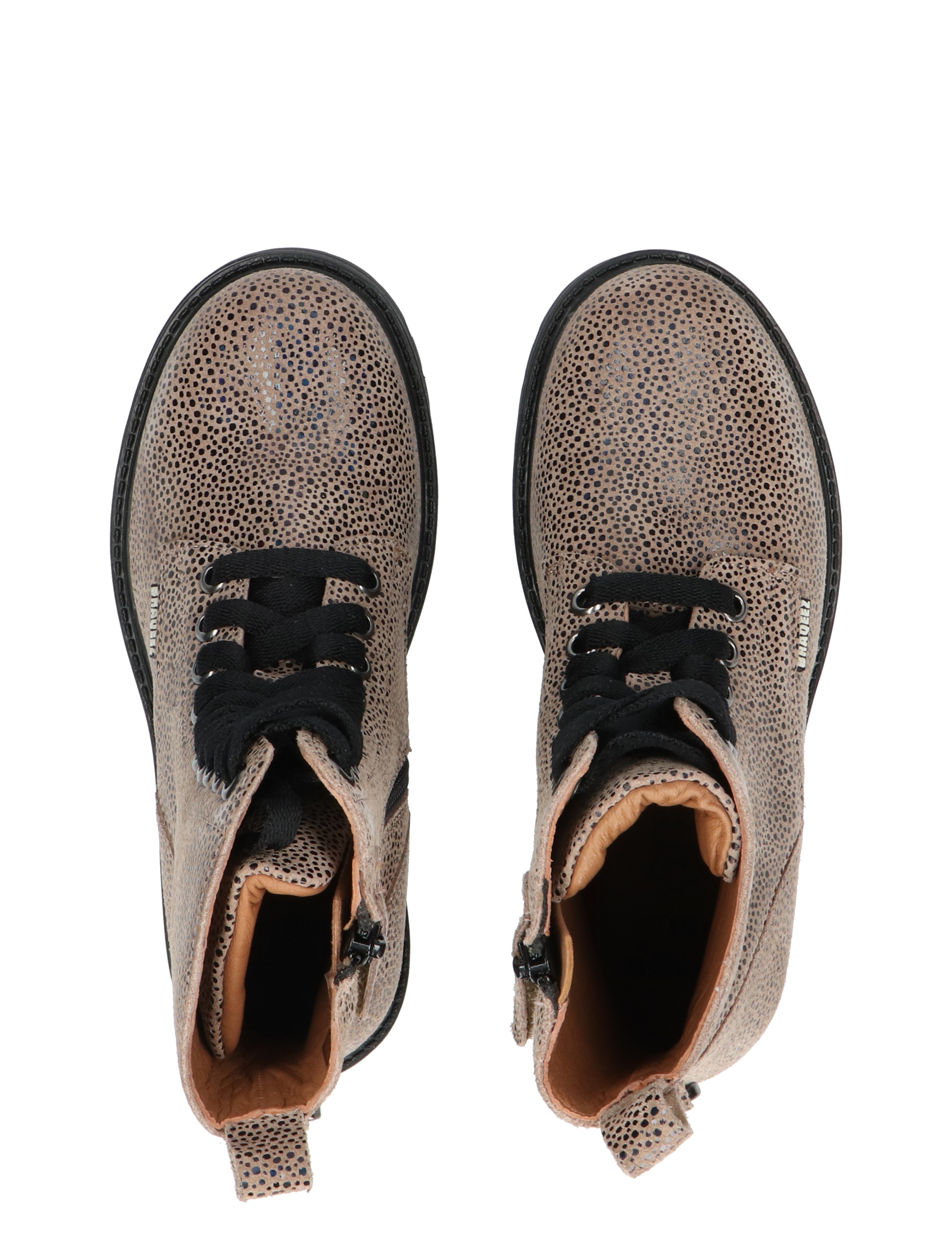 Braqeez - 424558 Taupe - Meisjes - Veter Boots - Boots - Biker Boots - 45734_77_7