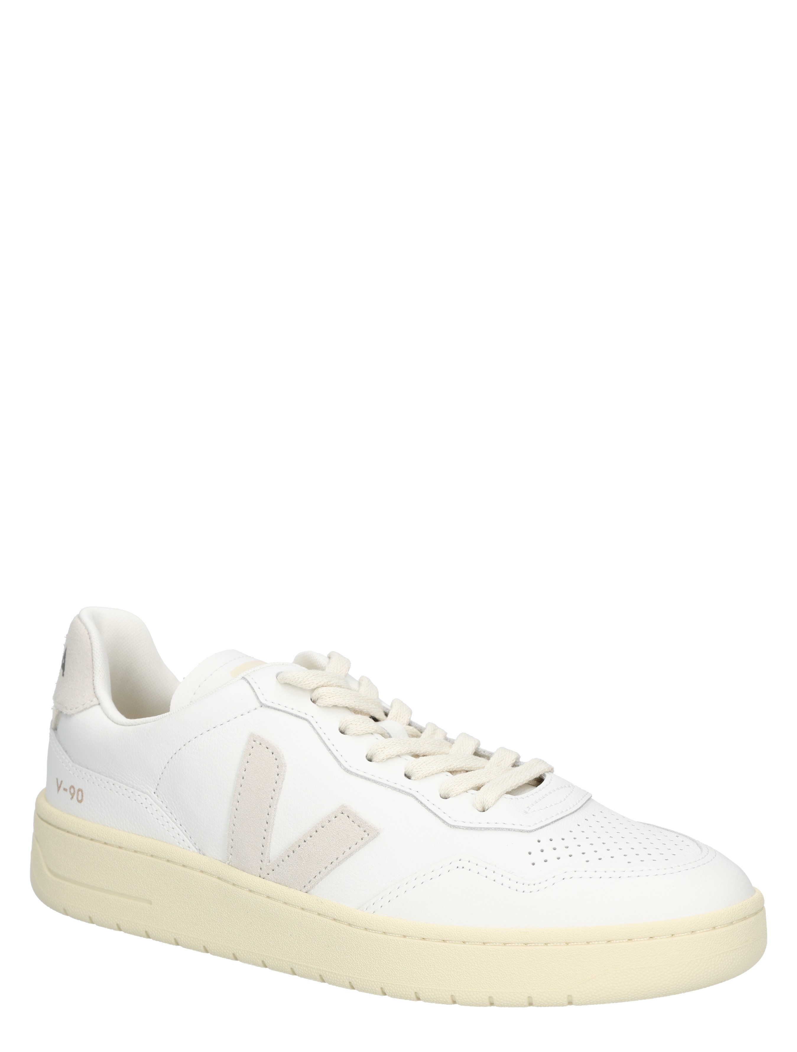 Veja - V-90 Men Leather VD2003655 Extra White Natural - Heren - Lage Sneakers - Sneakers - 48204_87_3