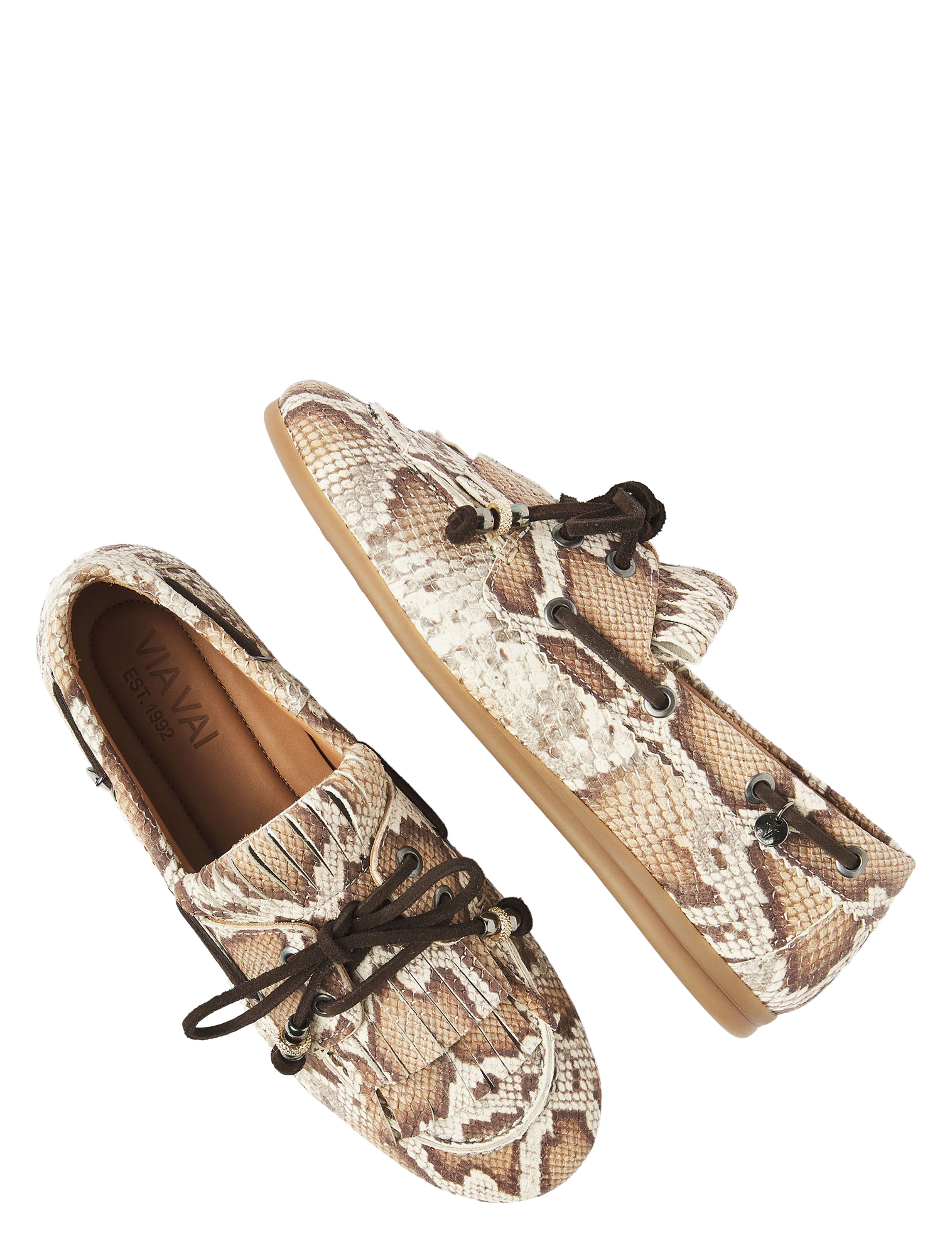 VIA VAI - 62374 June Loua 02-308 Cobra Cognac - Dames - Loafers - 51353_72_4