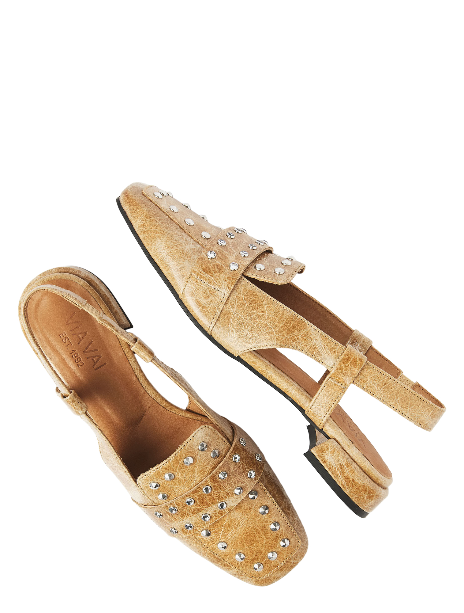 VIA VAI - 62388 Julie Damian 01-308 Seattle Cognac - Dames - Slingbacks - 51359_02_4