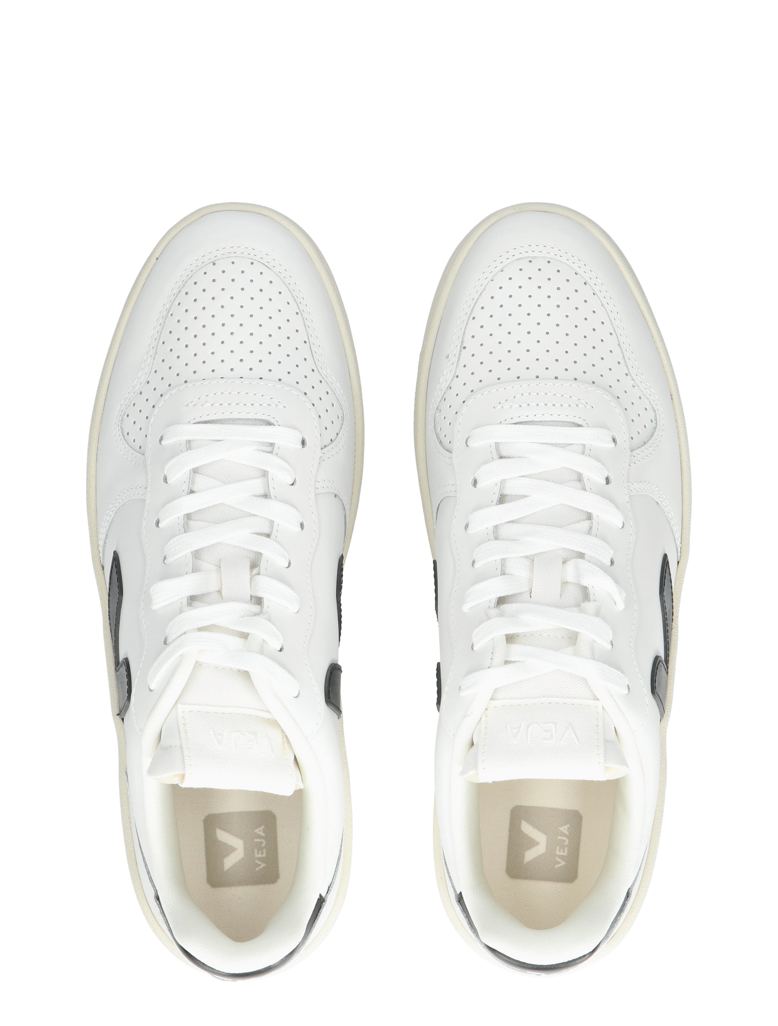 V-10 Prime Mens Leather White Black