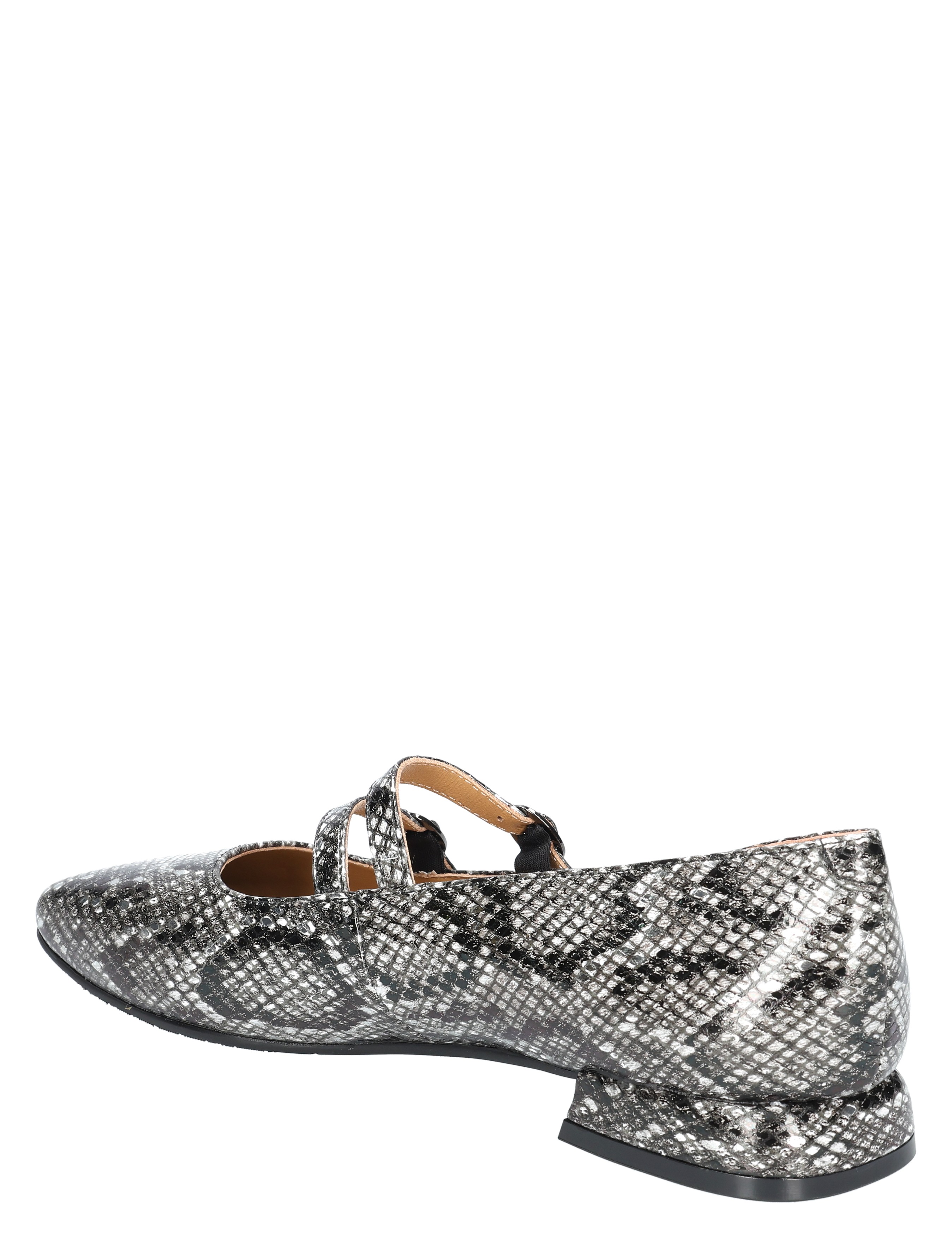 Di Lauro - Cassia Silver Snake Print Leather - Dames - Ballerinas - 49495_99_4
