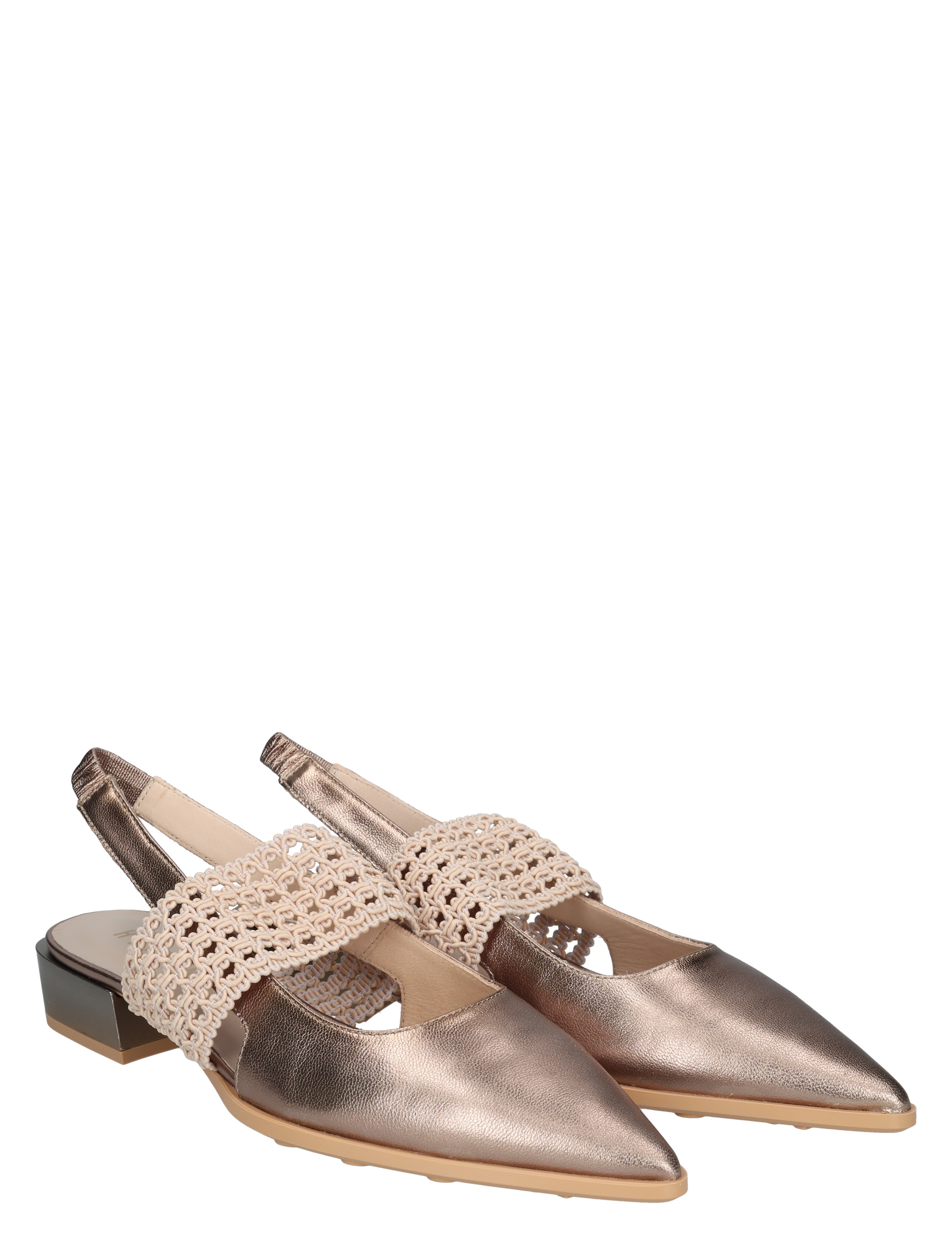 Hispanitas - HV264866 Starmet Taupe Elastic Nude - Dames - Pumps - 50332_77_5