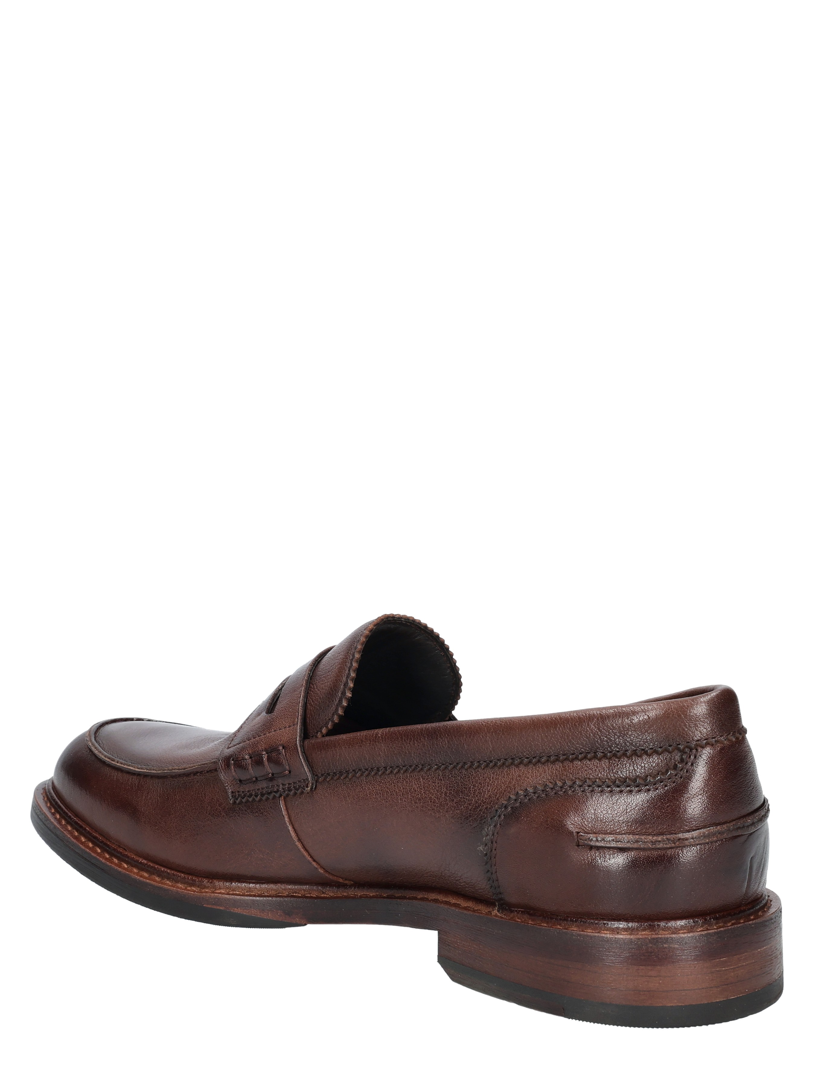 loafer, bruin, leer, slip-on, mocassin