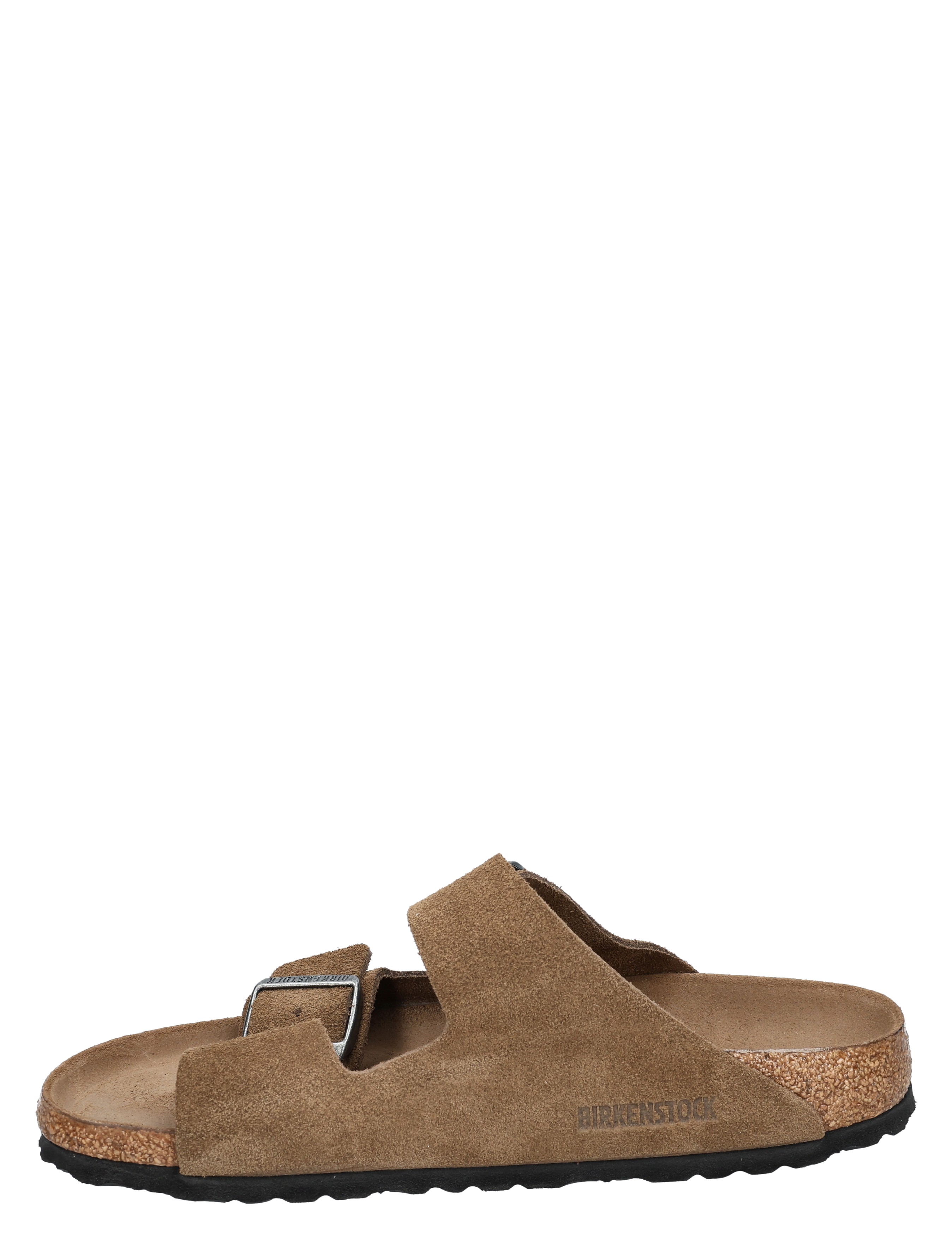 Birkenstock - Arizona Women Suede Dark Tea Narrow - Dames - Slippers - 49864_22_3