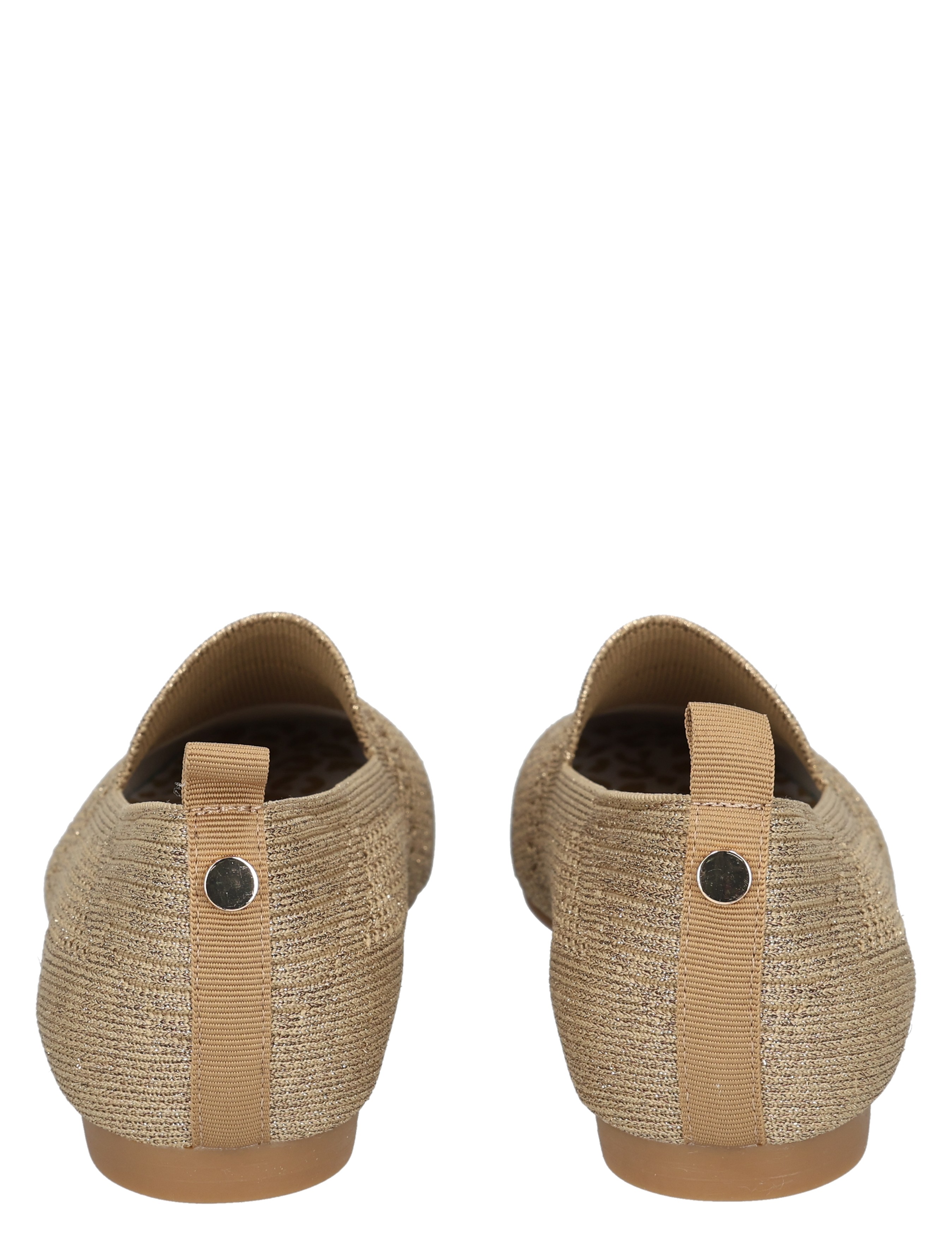 Lisa & Jo - Zilin Gold Silver Knitted - Dames - Loafers - 50872_53_6