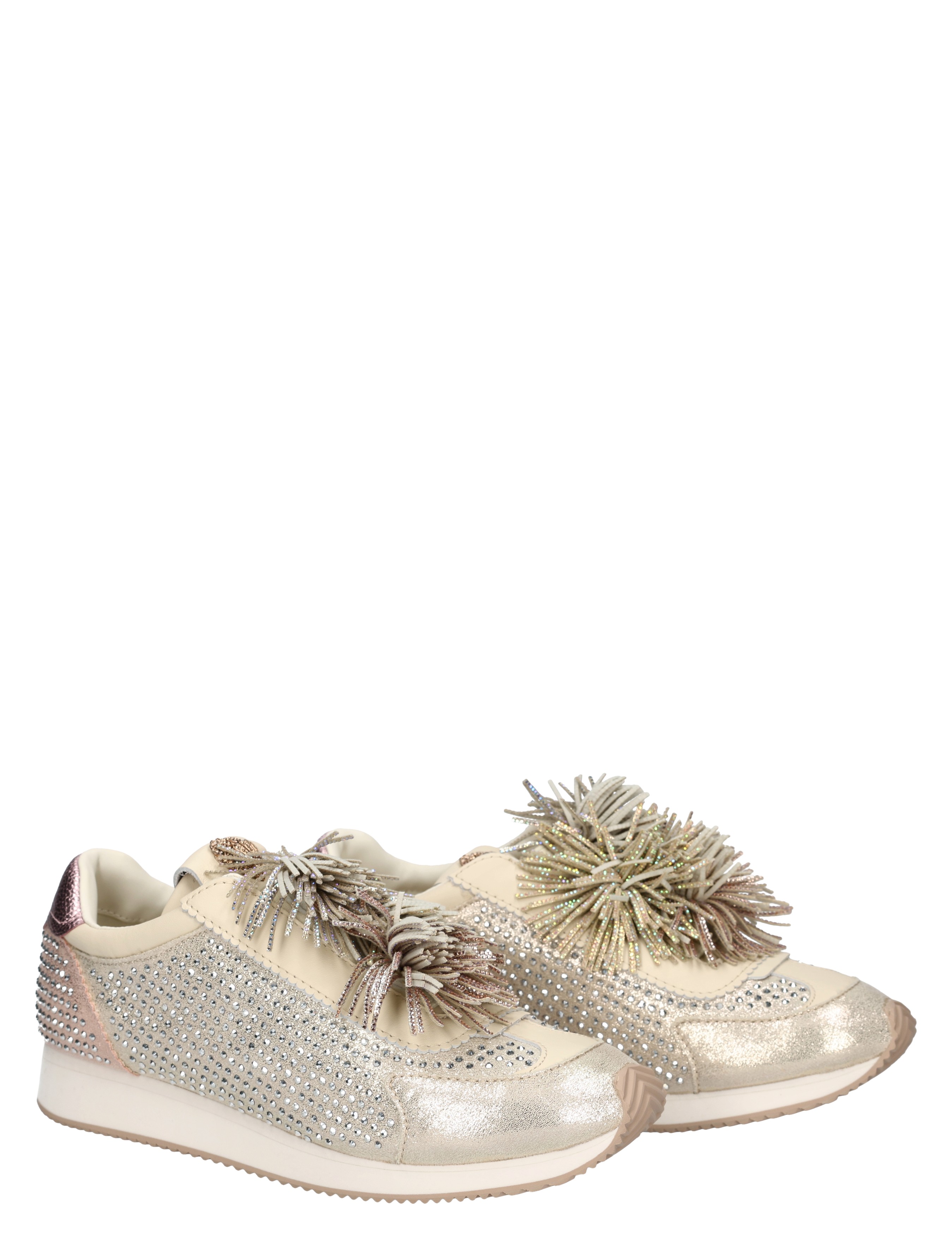 Kurt Geiger - Islington PomPom Sneaker Metal Combi - Sneakers - Dames - Lage Sneakers - 49593_53_5