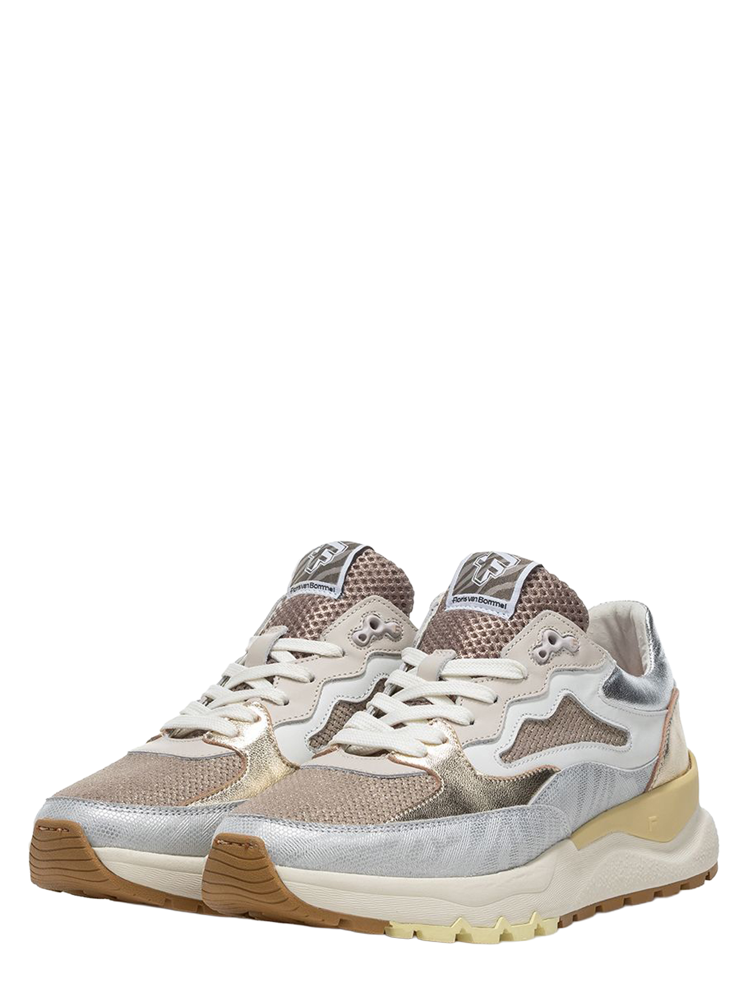 Floris van Bommel - Treni 10163 01.09 Taupe - Dames - Sneakers - Lage Sneakers - 51491_77_2