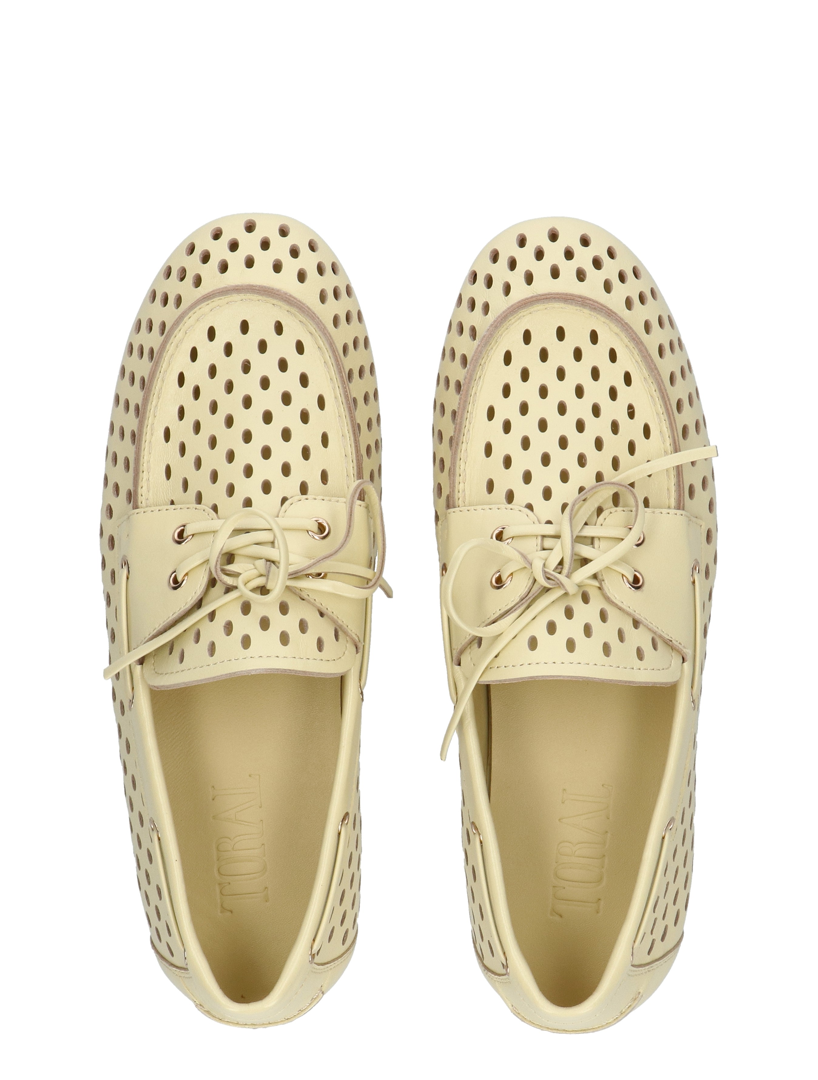 Toral Shoes - Karmel Nappa Iris Soft Yellow - Dames - Veterschoenen - Casual Veterschoenen - 50653_55_8