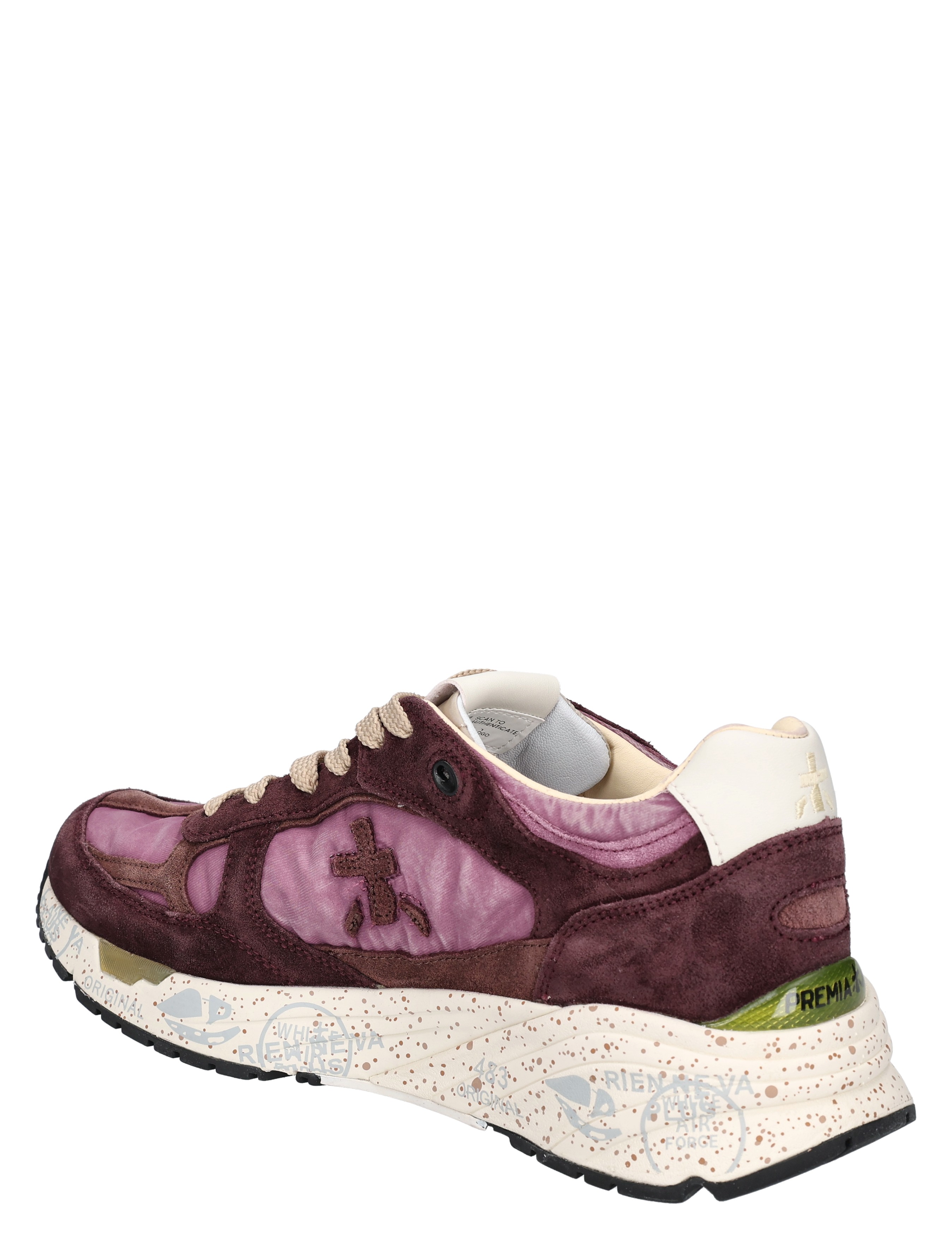 sneaker, sportschoen, lila, suede, middenzool