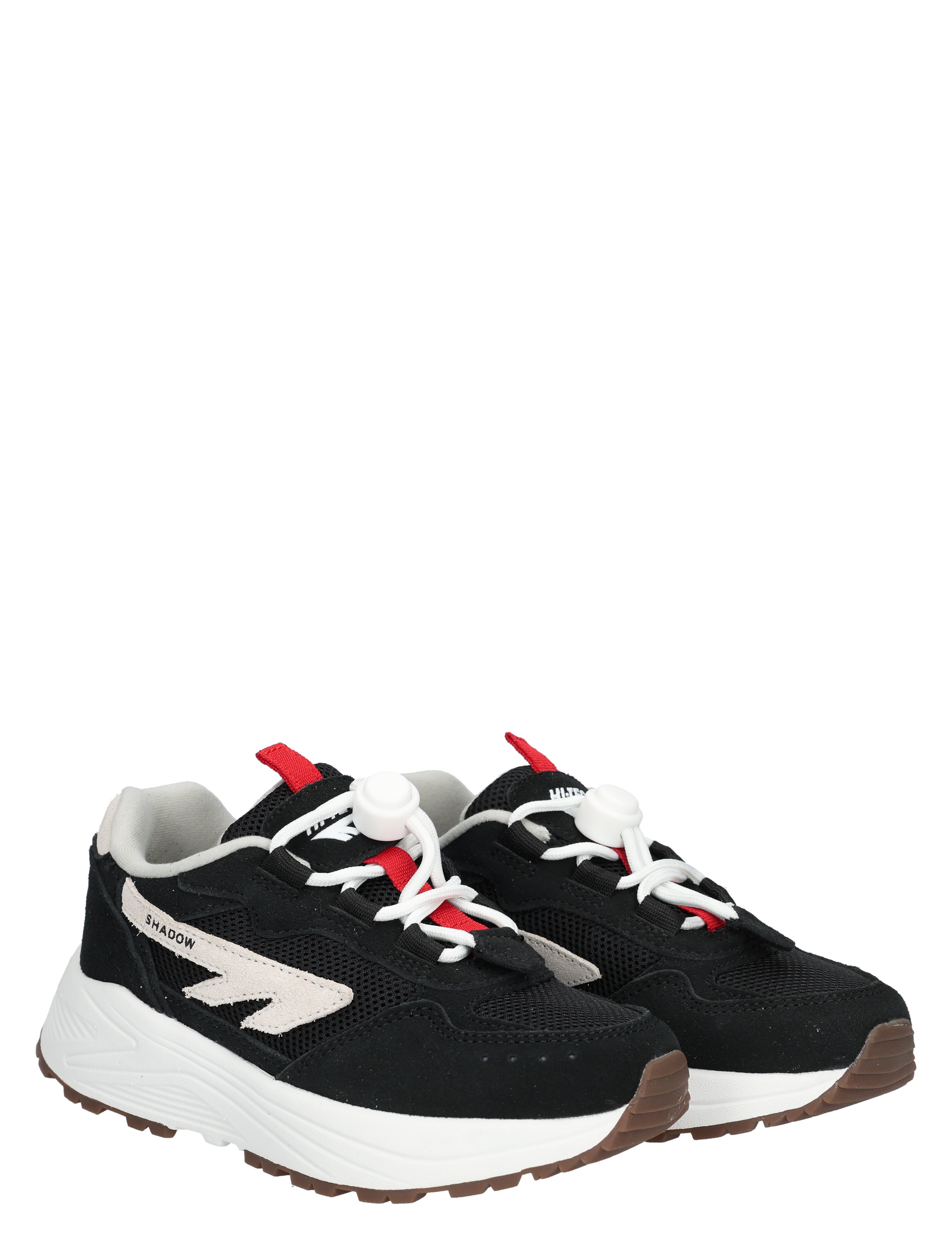 Hi-Tec - HTS Kids Shadow Black White Red - Meisjes - Lage Sneakers - Sneakers - 48317_11_5
