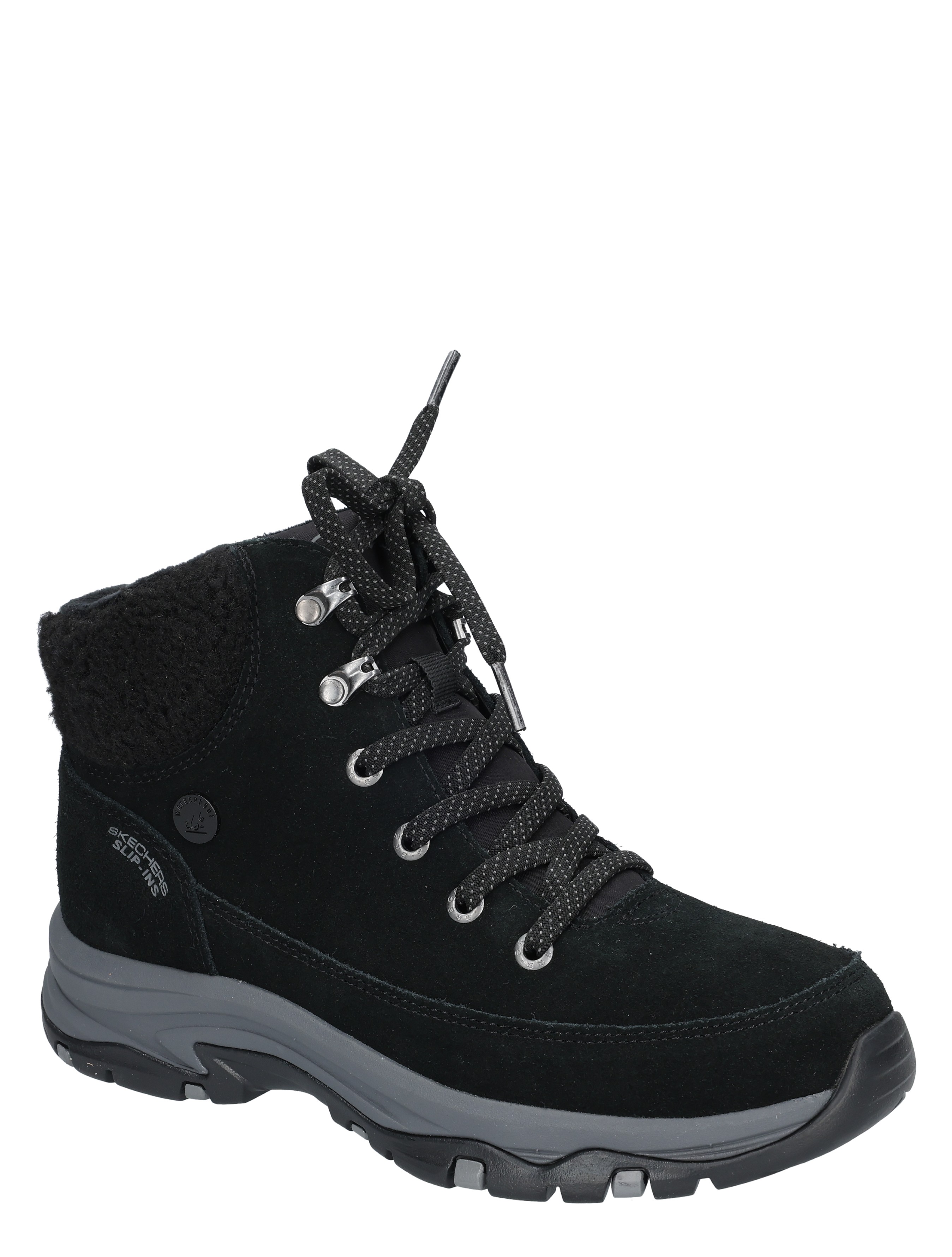 hike boots, black suede, lacing, ankle boot, teflon sole