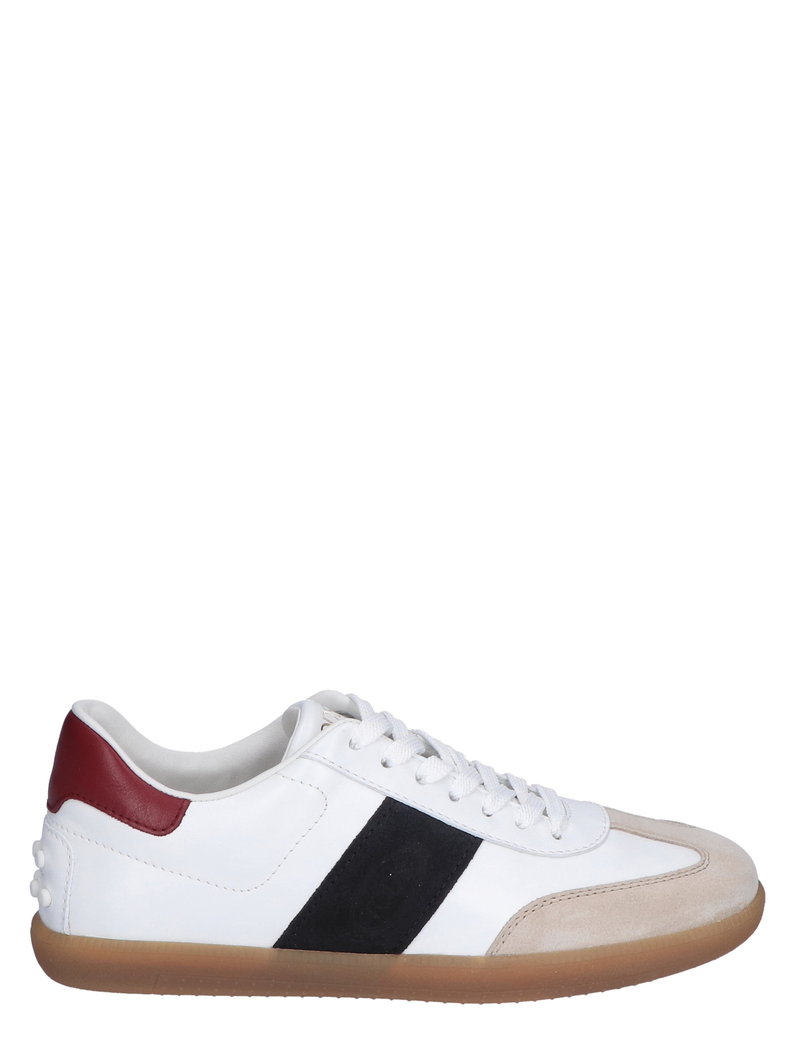 Tods - Tabs Sneakers in Leather YYF8 White Black - Sneakers - Dames - Lage Sneakers - 47388_81_1