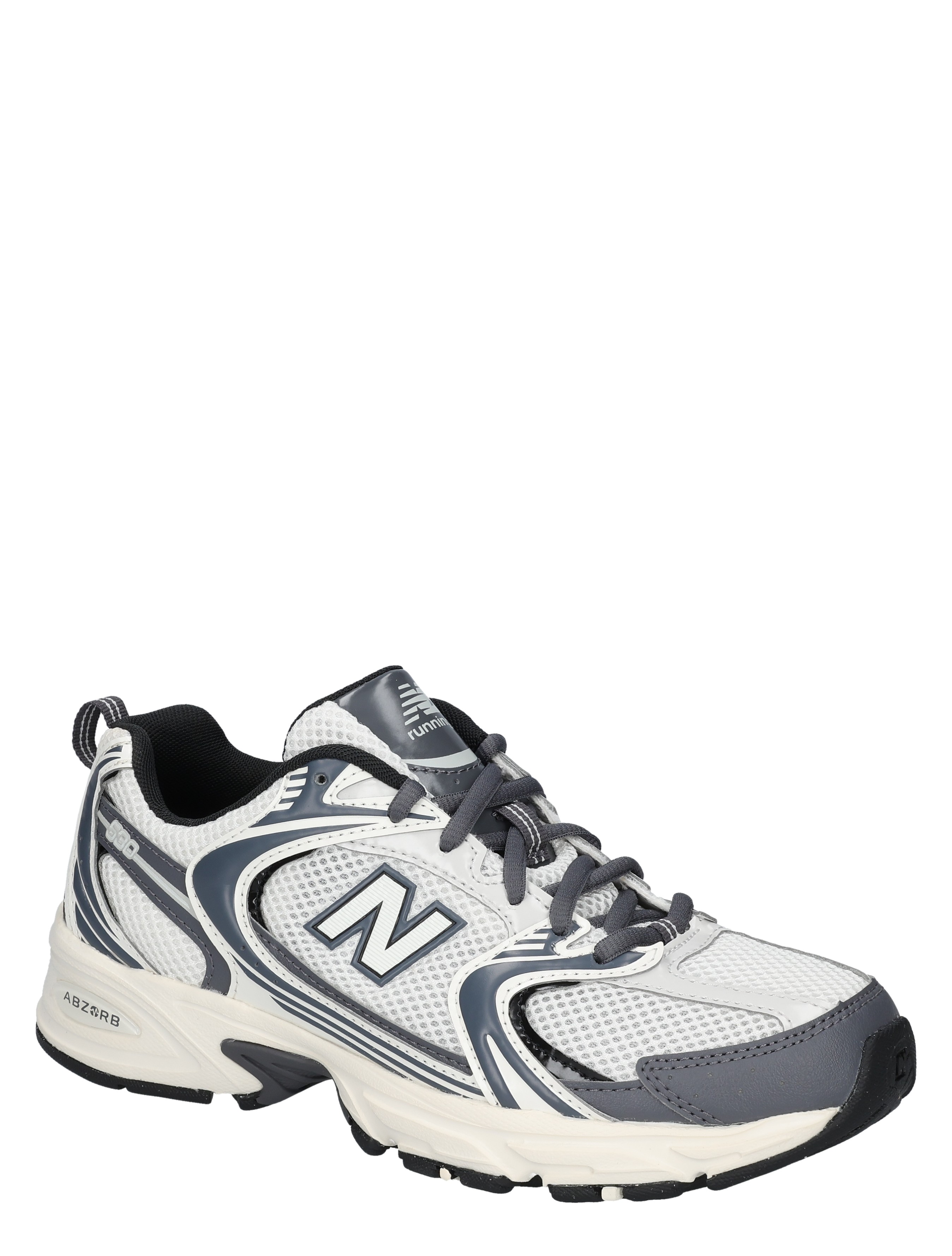 sneaker, sportschoen, mesh, grijs, lopende schoen