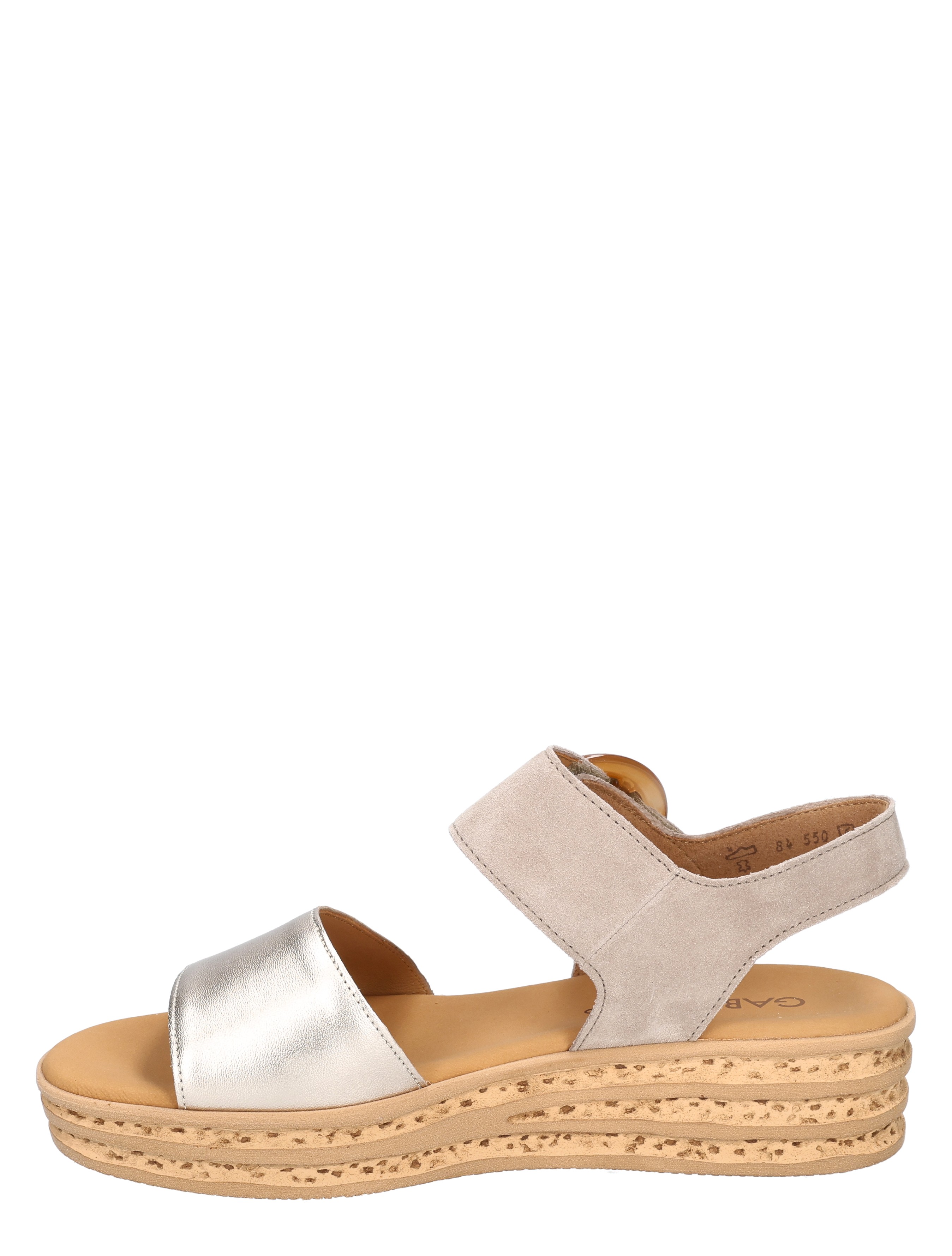 Gabor - 84.550.62 62 puder/rabbit - Dames - Sandalen - 50677_77_2