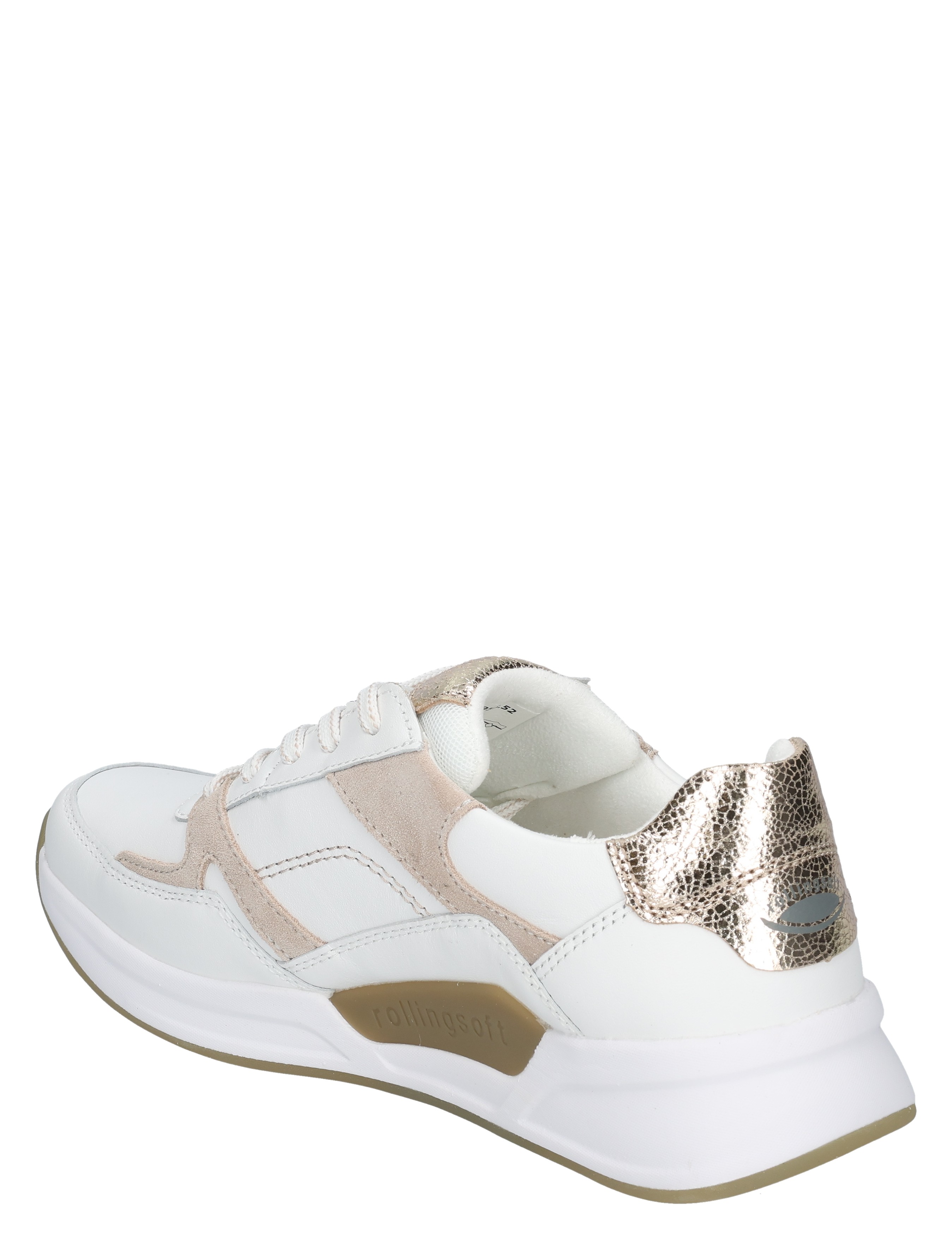Gabor Rollingsoft - 86.958.52 52 weiss/oasi/platino - Dames - Veterschoenen - Casual Veterschoenen - 49993_88_4
