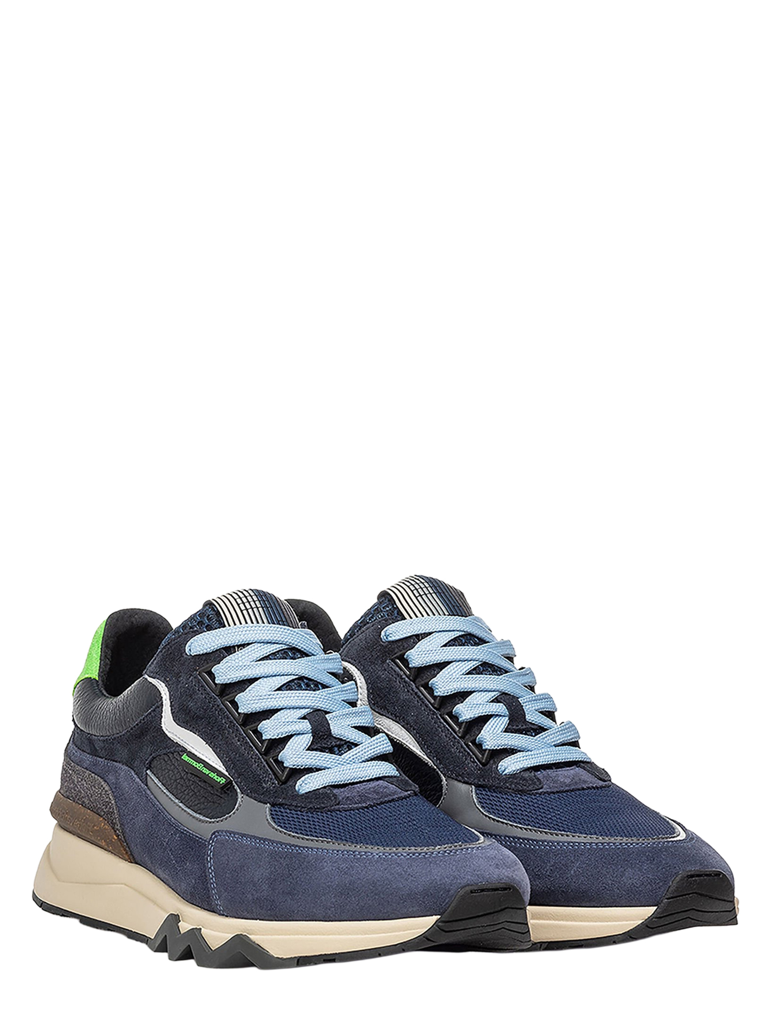 Floris van Bommel - De Zager SFM-10234 41-02 DarkBlue G+ Wijdte - Heren - Lage Sneakers - Sneakers - 50119_03_2