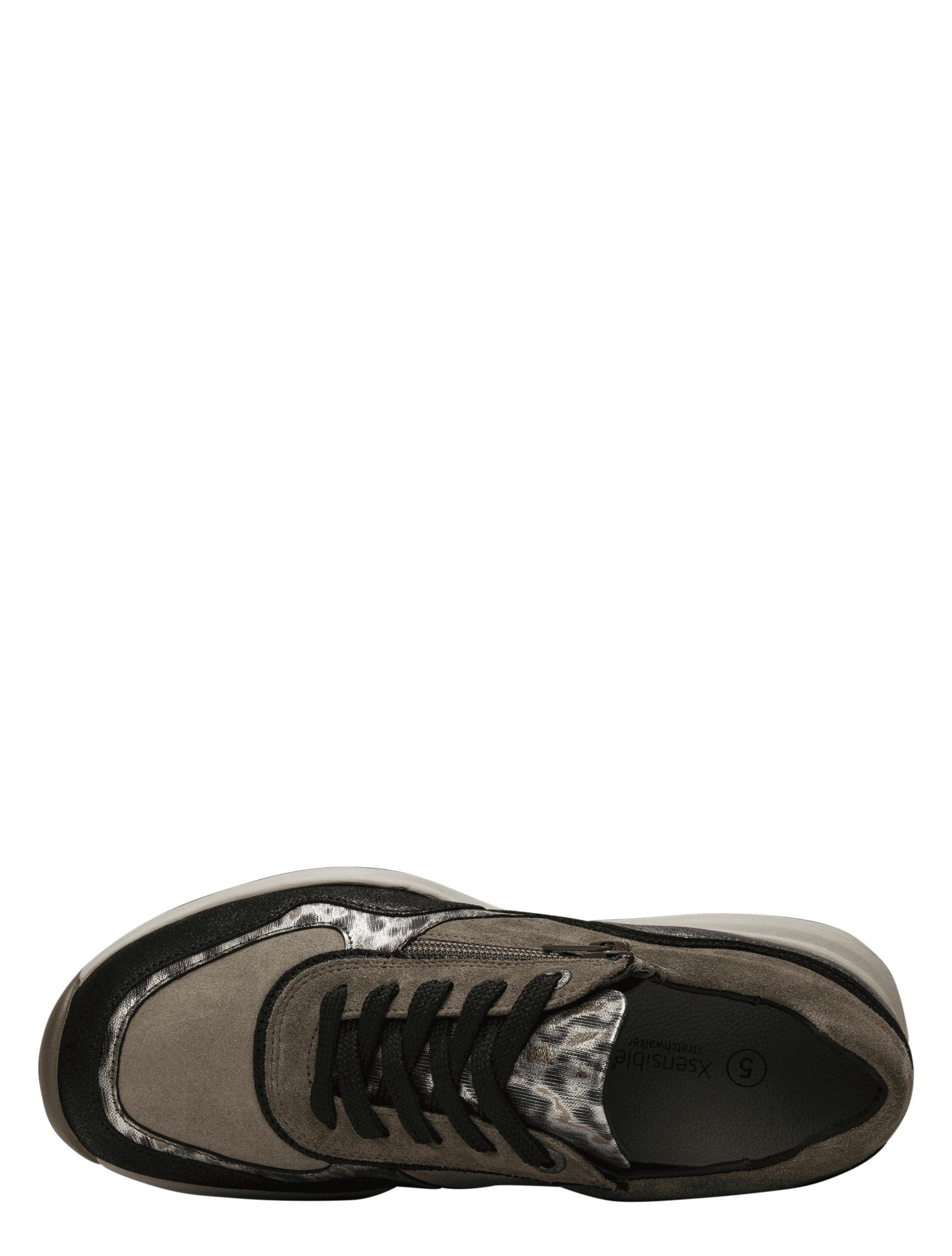 Xsensible - 30085.2 040 Black Combi H-Wijdte - Dames - Veterschoenen - Casual Veterschoenen - 50487_11_4