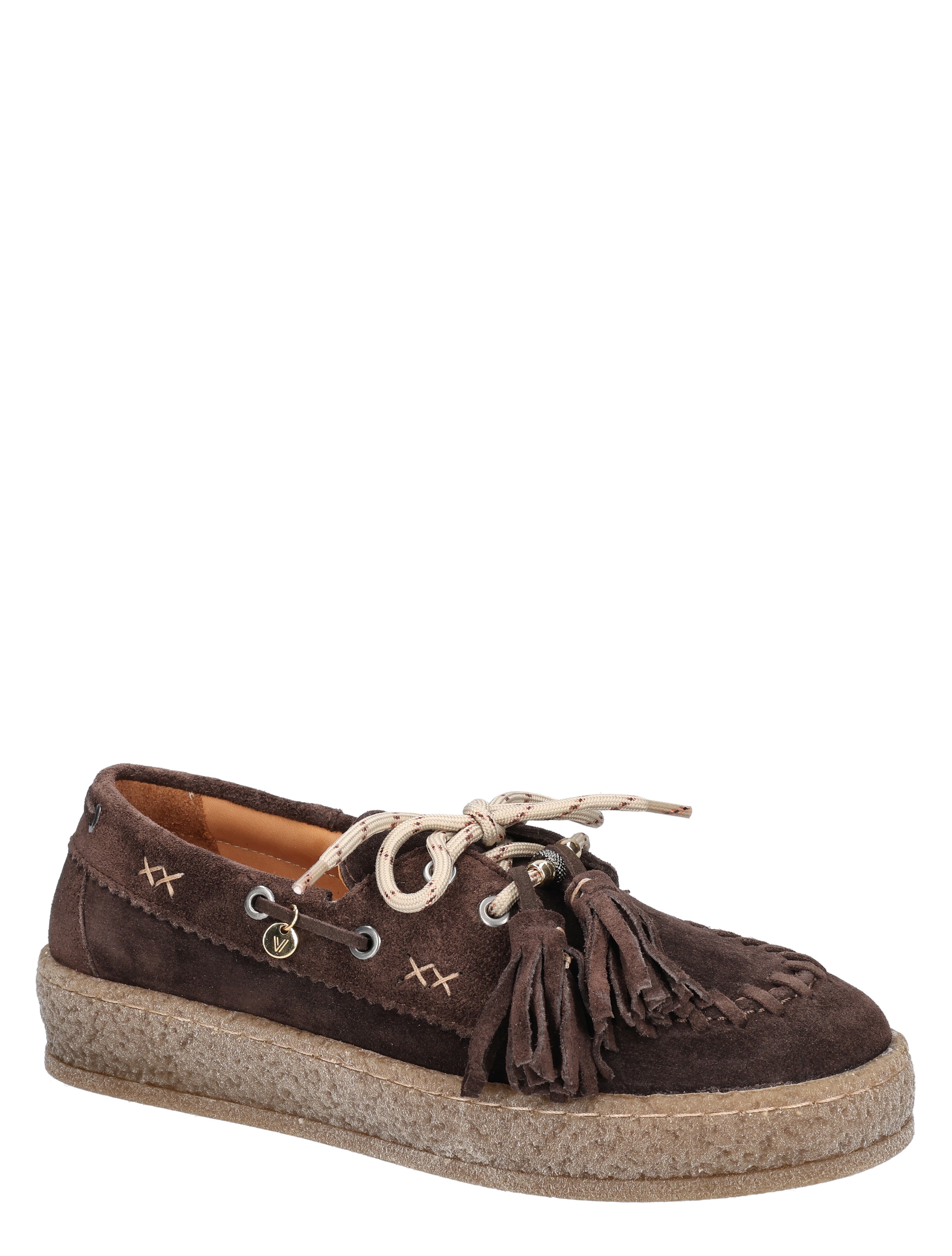 slipper, sneaker, bruin, suede, fringe