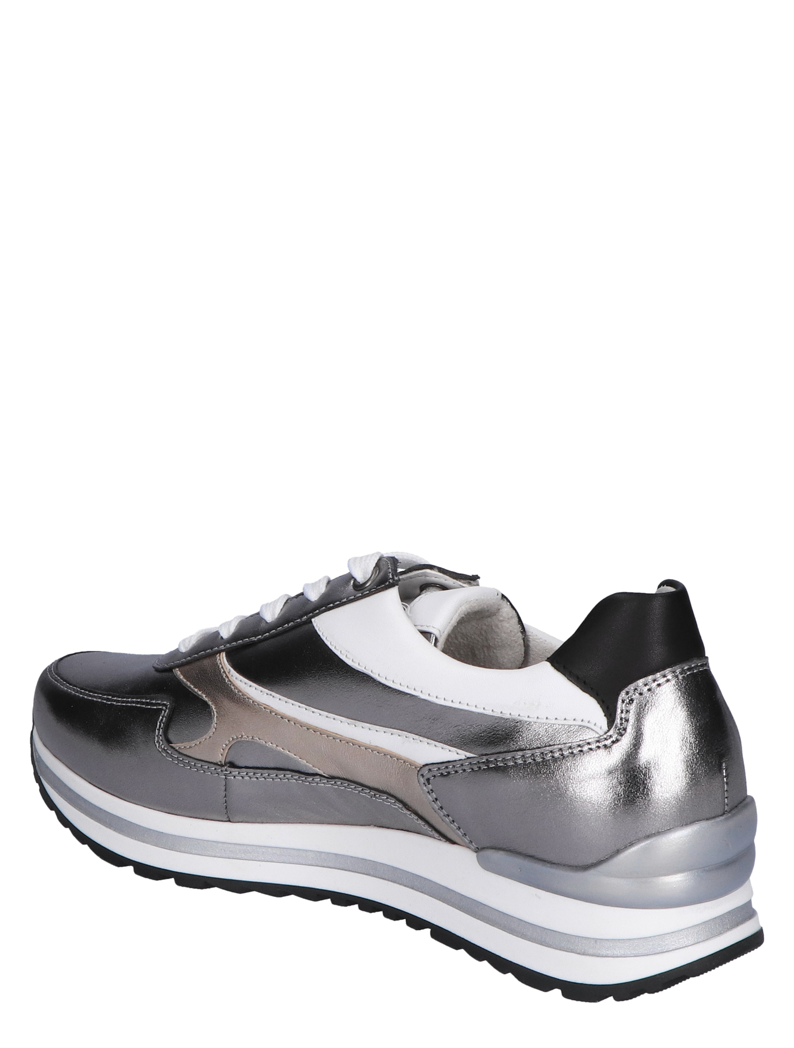 Gabor - 56.526.90 Silver White Black H-Wijdte - Dames - Veterschoenen - Casual Veterschoenen - 46191_99_4