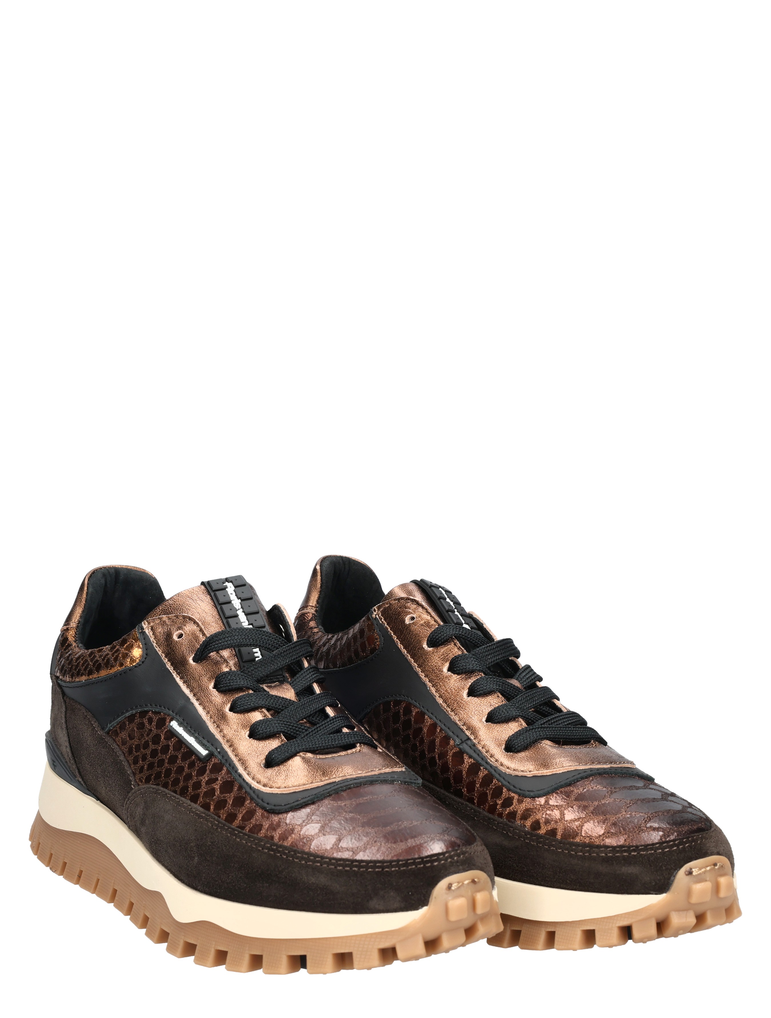 Floris van Bommel - Grommi SFW-10100 92-01 Bronze G-Wijdte - Sneakers - Dames - Lage Sneakers - 49293_53_5