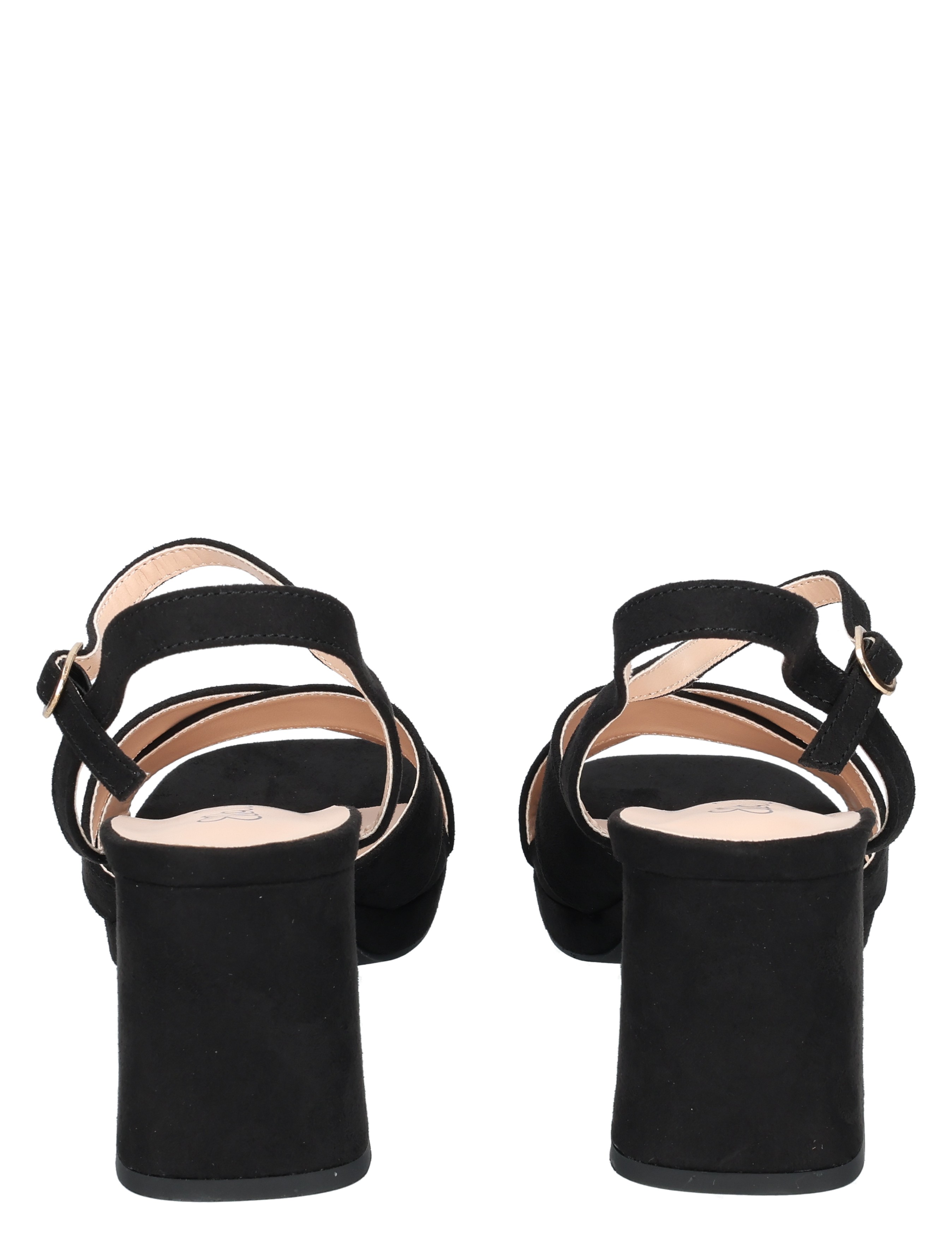 sandal, hakken, zwarte, kloofblok, sleehak