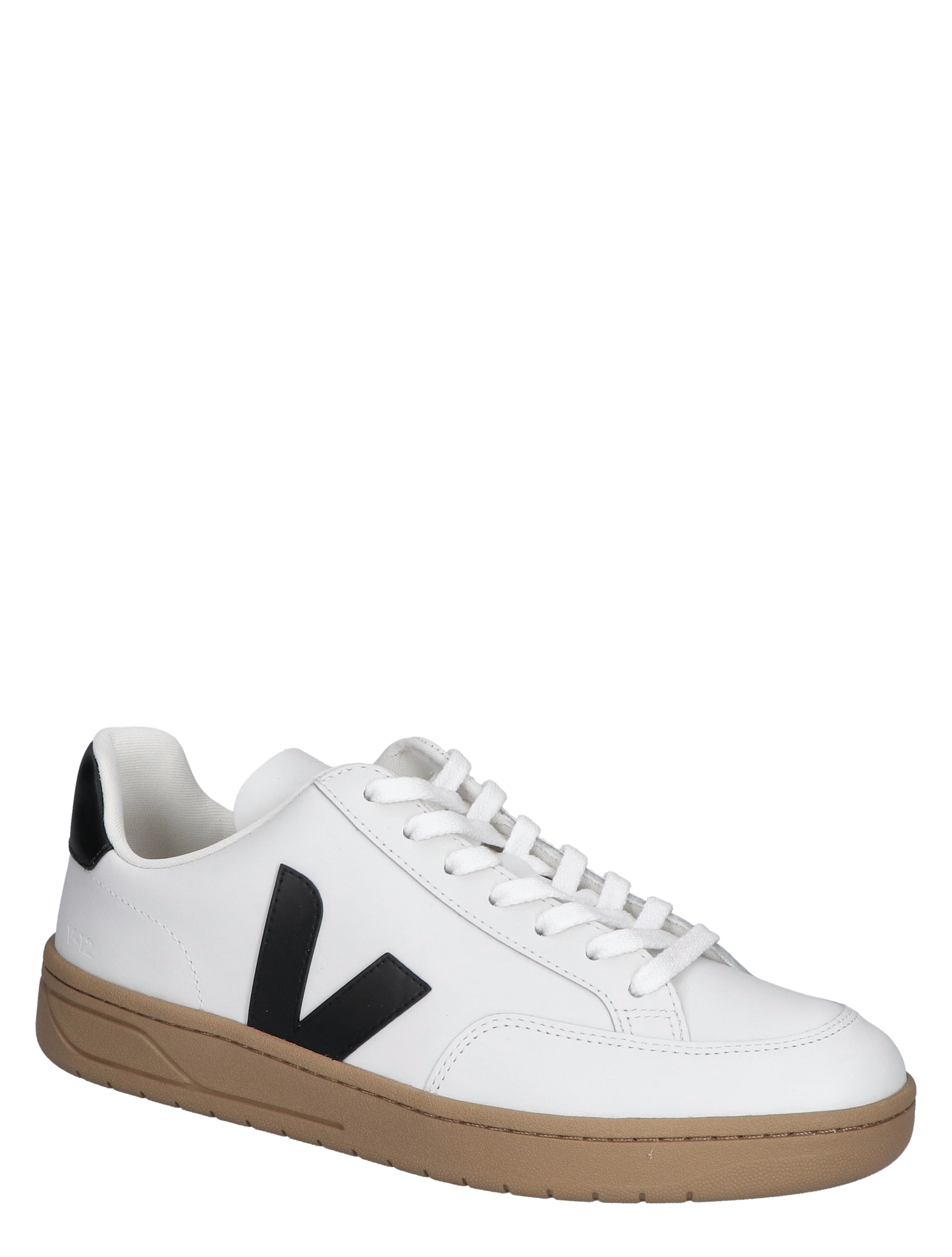 V-12 Men Leather White Black