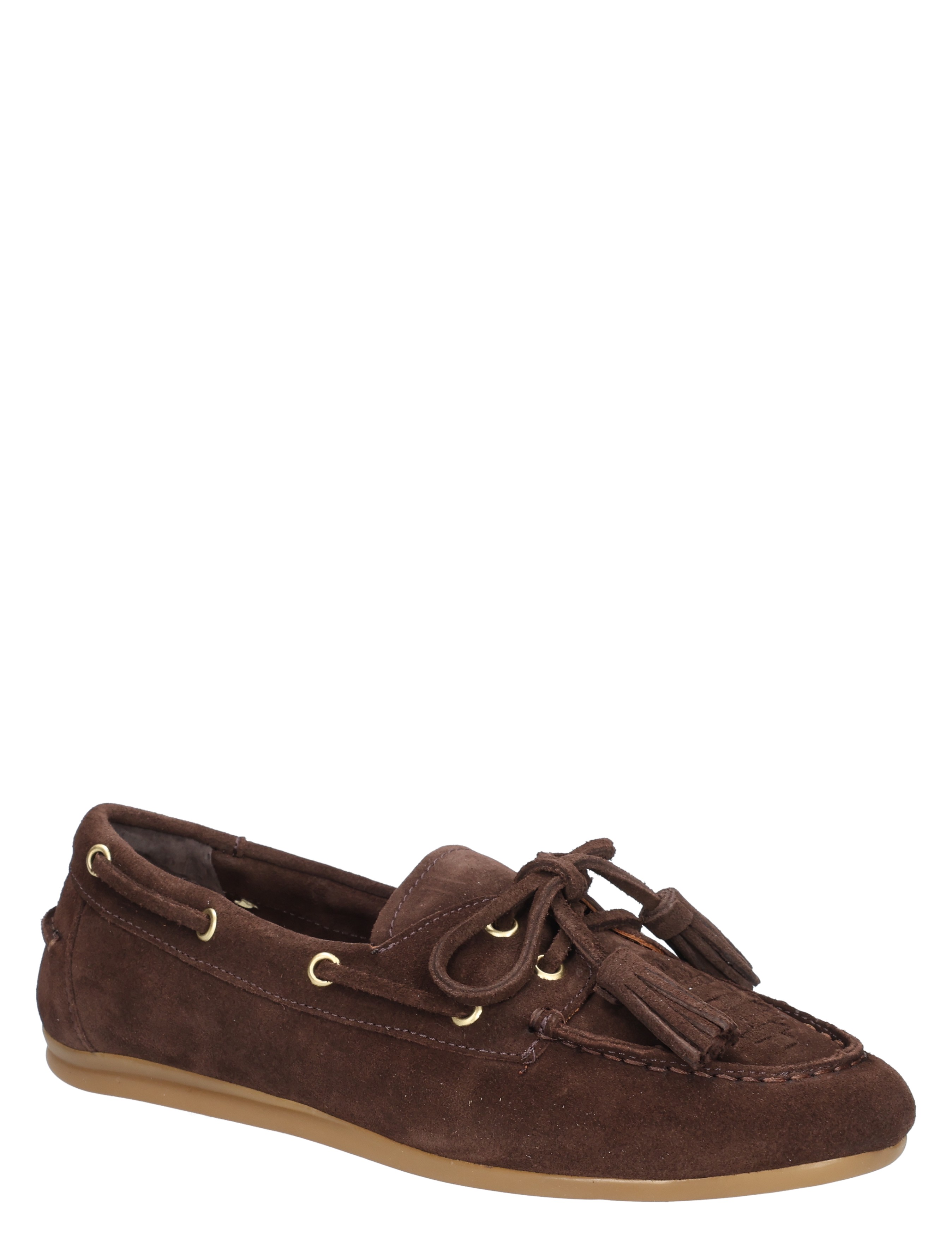 Toral Shoes - Shima Suede Moccasin Brown Gold - Dames - Loafers - 49646_22_3