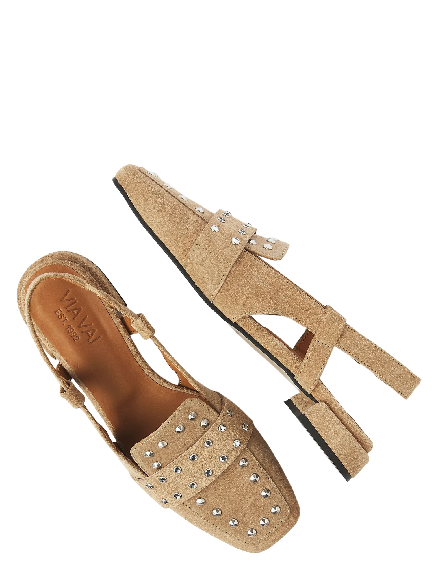 VIA VAI - 62388 Julie Damian 03-212 Sierra Noisette - Dames - Slingbacks - 51358_77_4