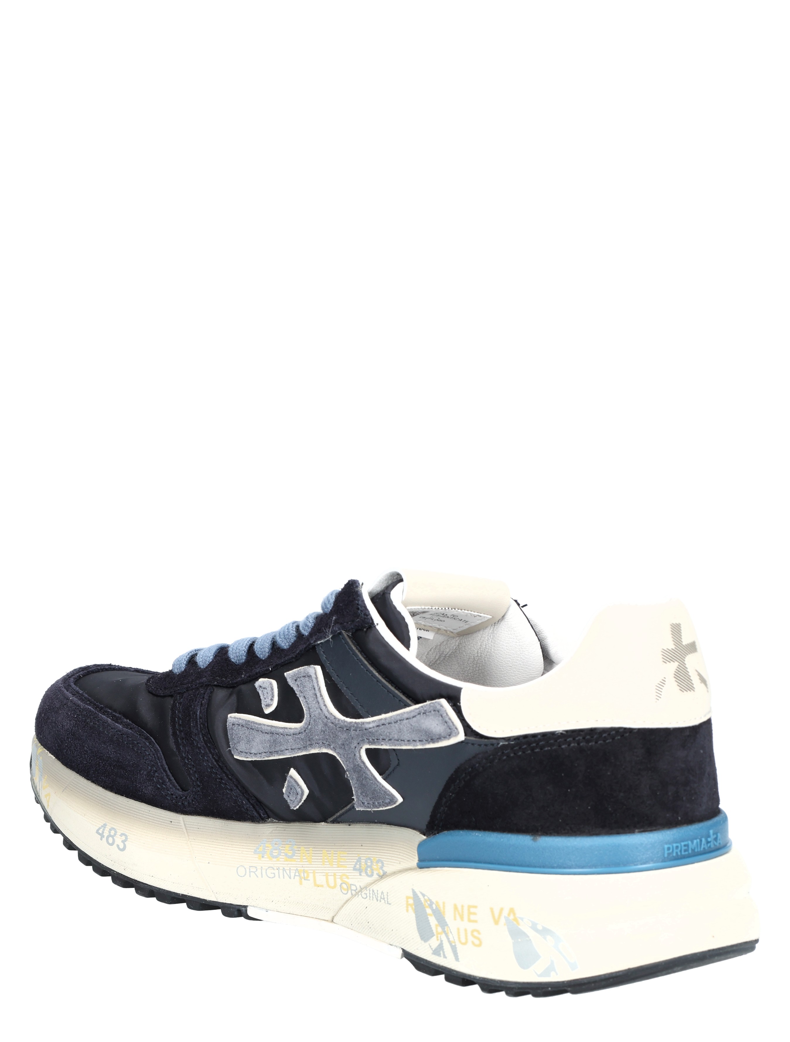 Premiata - Mick Men 7716 Blue - Heren - Lage Sneakers - Sneakers - 48275_33_4