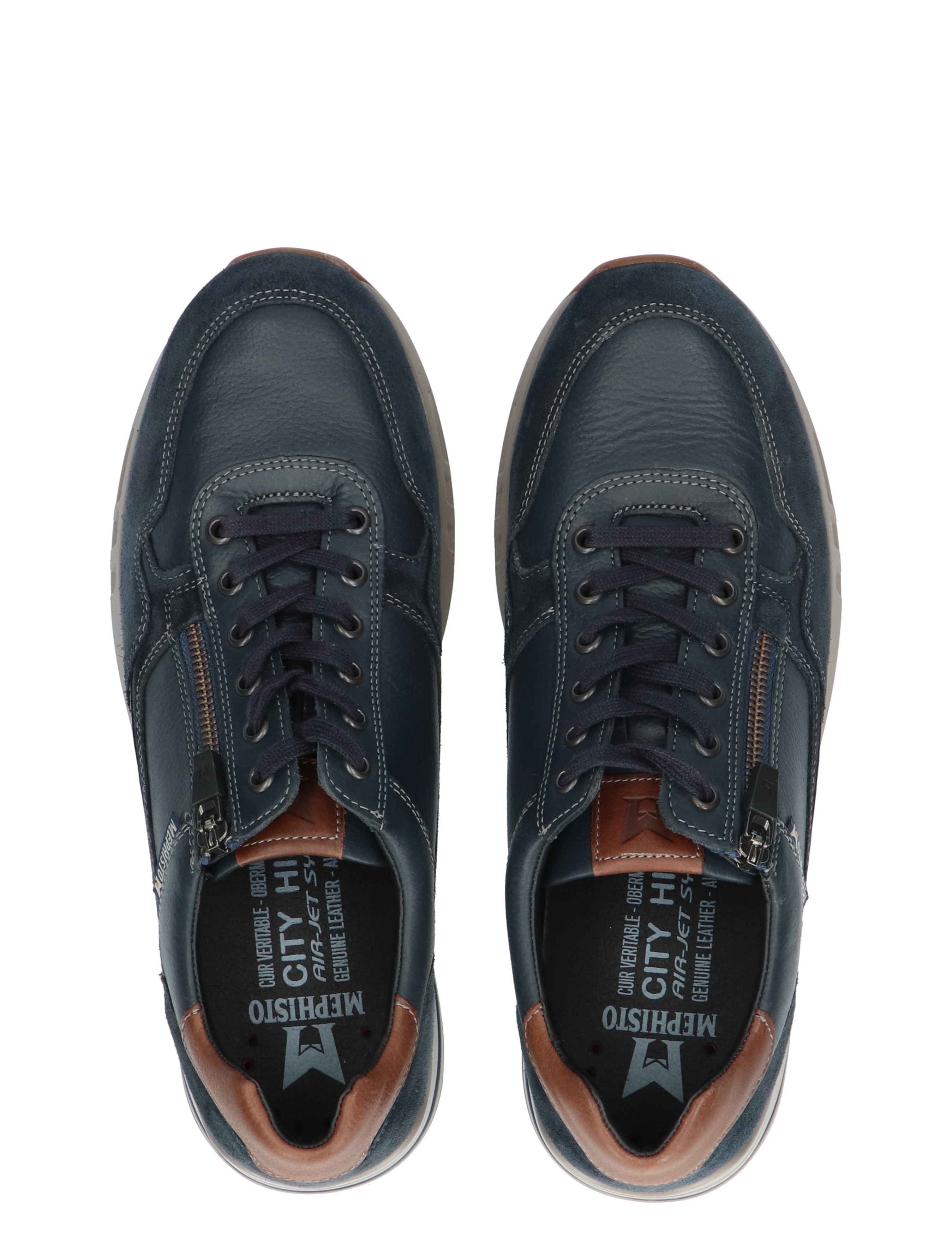 Mephisto - Bradley Velsport Blue G-Wijdte - Heren - Veterschoenen - Casual Veterschoenen - 30638_33_7