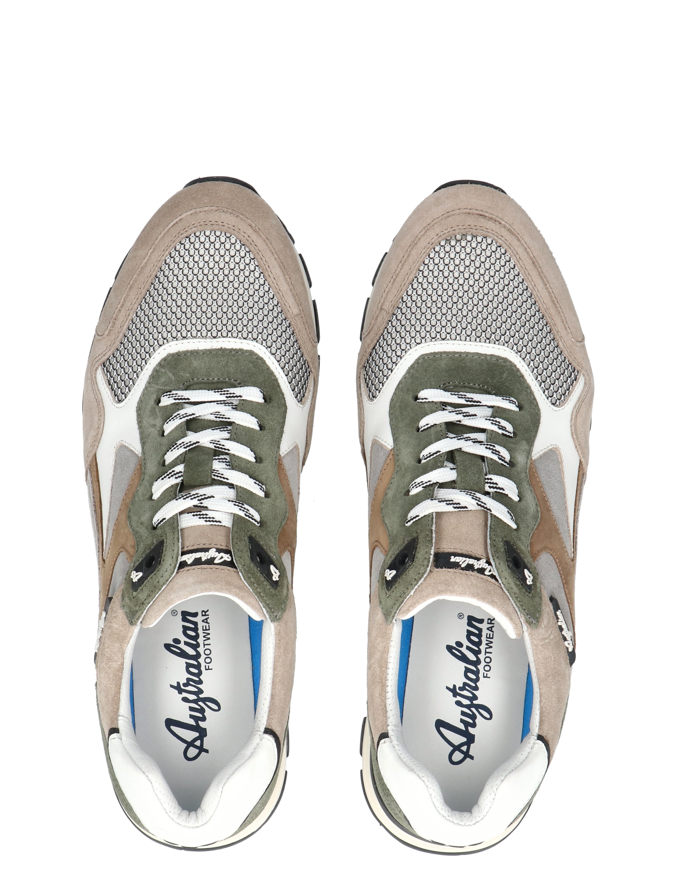 Australian - Tiago  15.1669.02.U02 Beige Green - Heren - Veterschoenen - Casual Veterschoenen - 50783_76_8