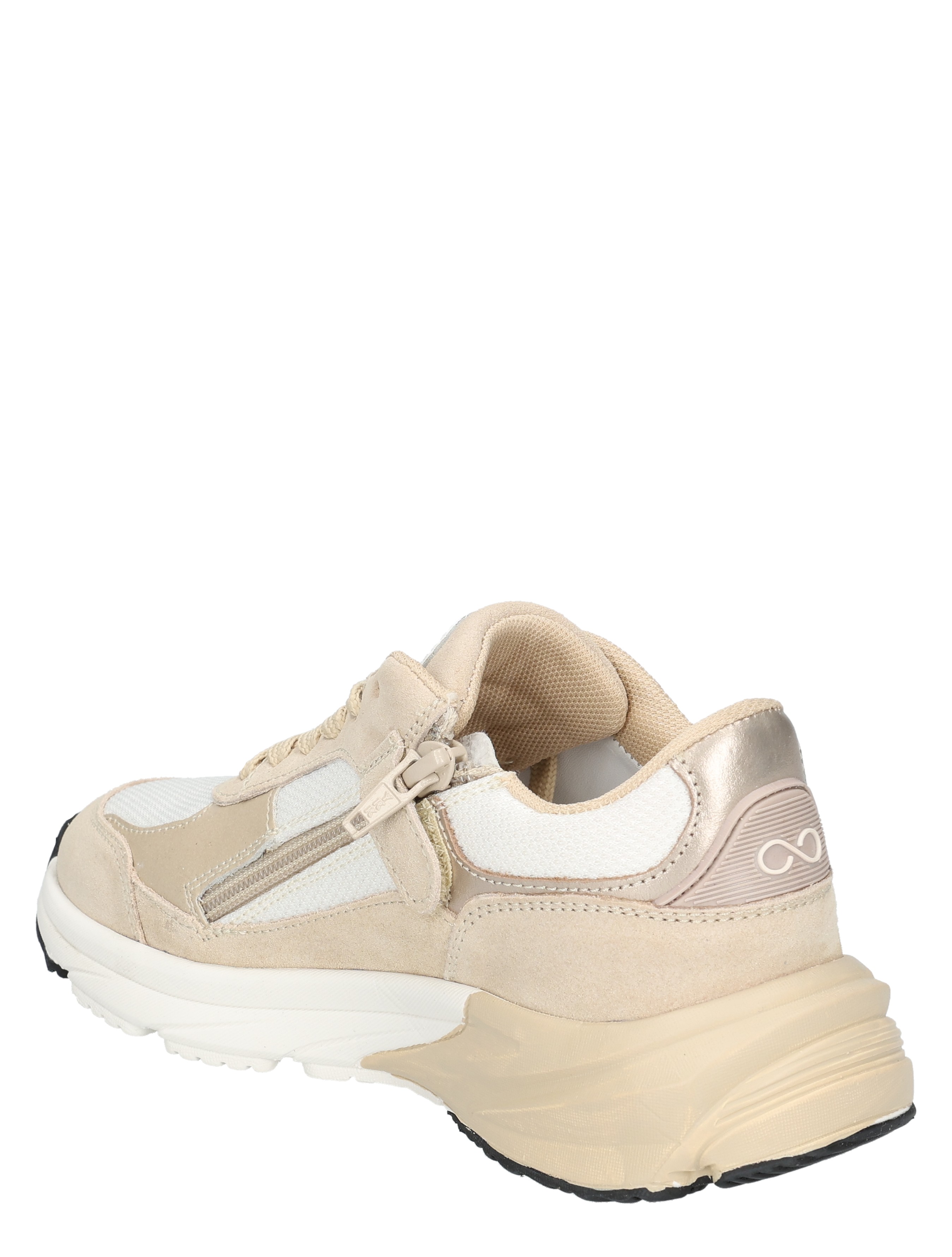 Hip - H1667  Beige Combi - Meisjes - Veterschoenen - 50591_79_4