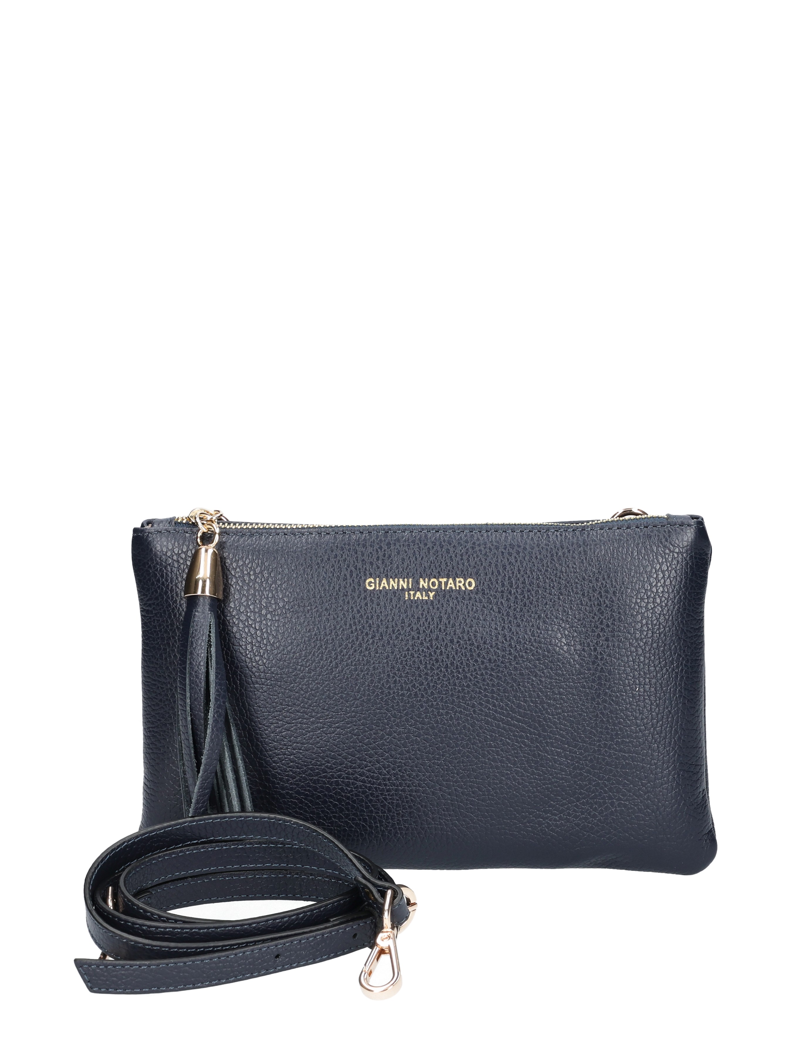 polsband, tasje, leder, donkerblauw, kleine schoudertas