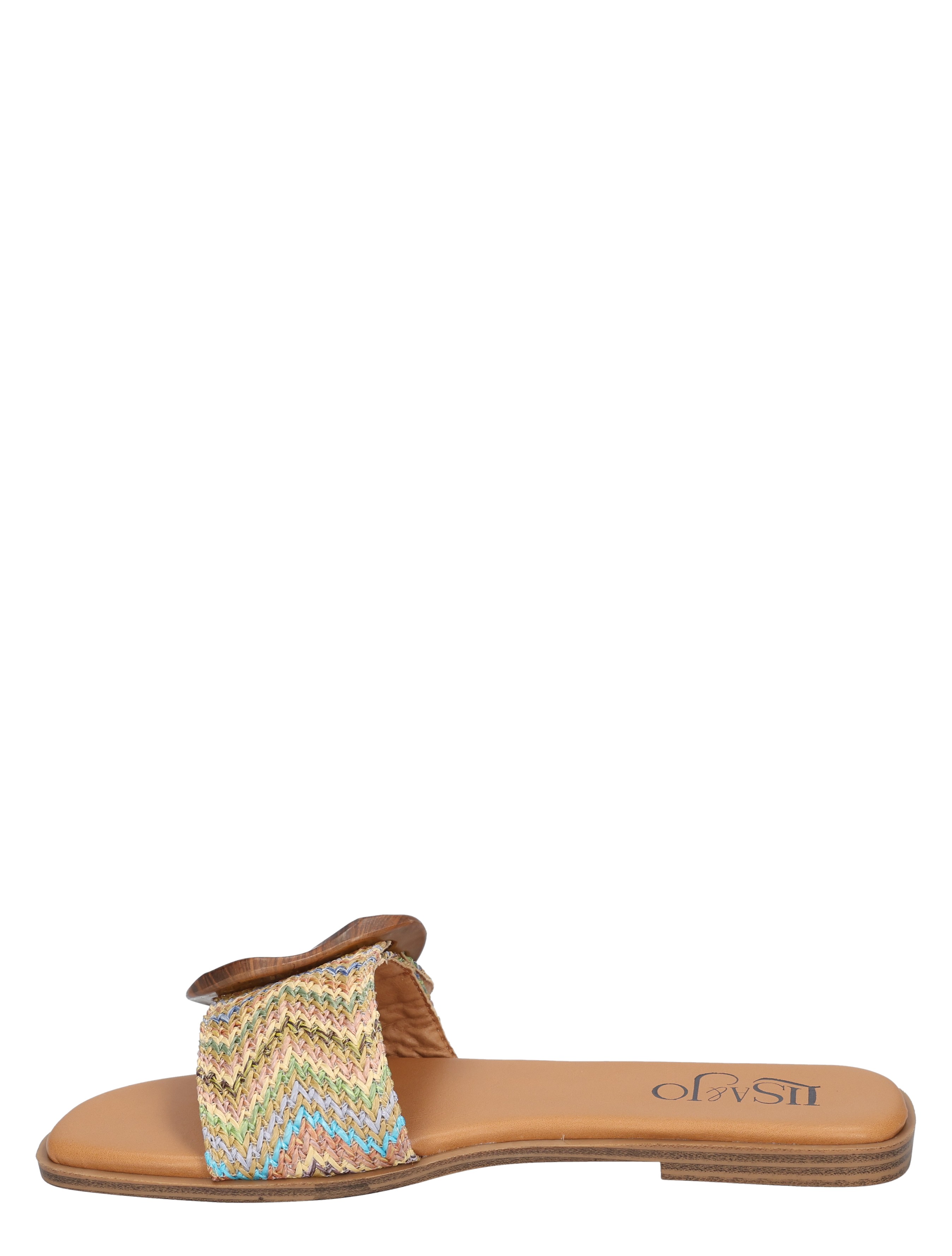 Lisa & Jo - Dedra Multi Raffia - Dames - Muiltjes - 50213_59_3