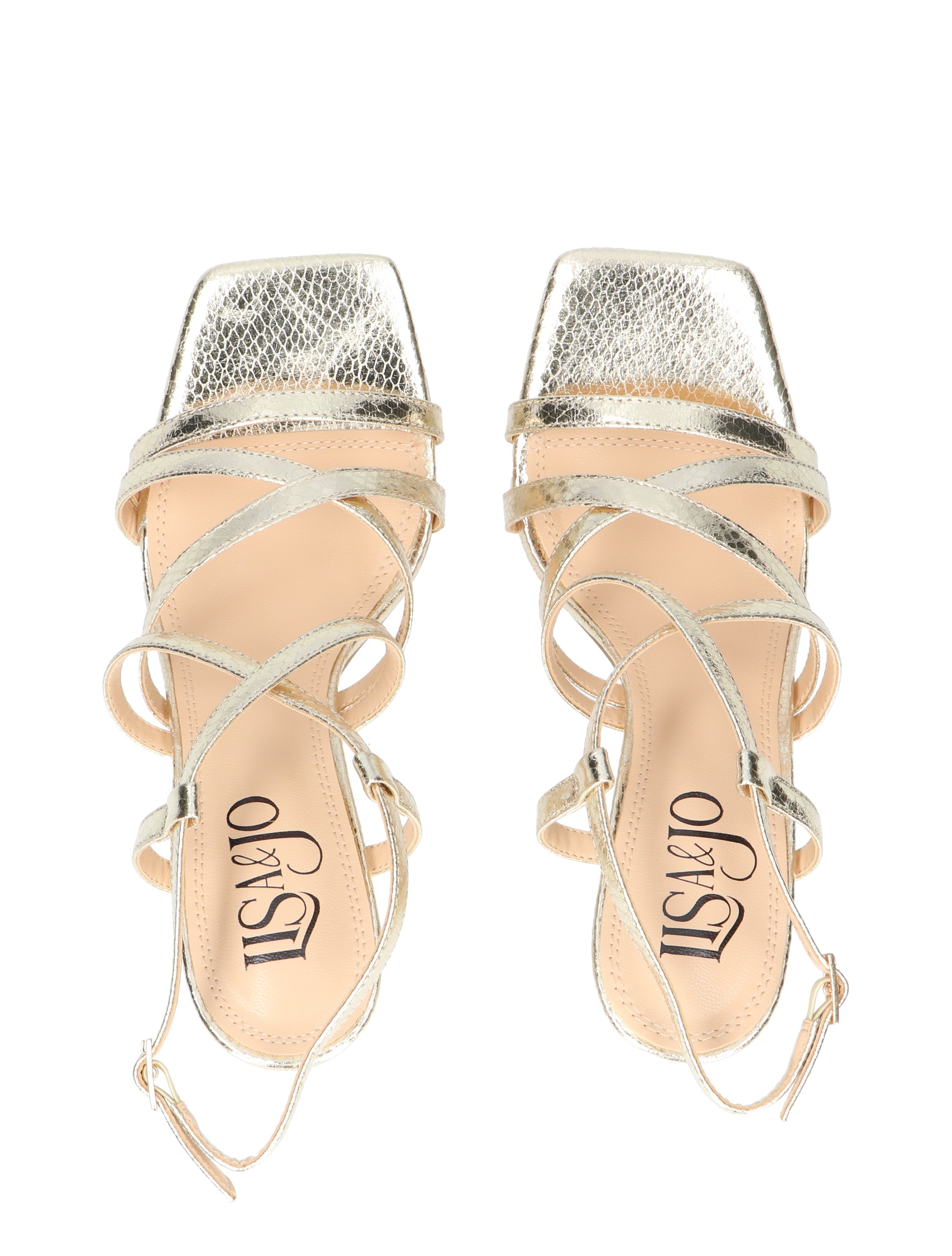 Lisa & Jo - Wesy Gold - Dames - Sandalettes - 47606_53_7