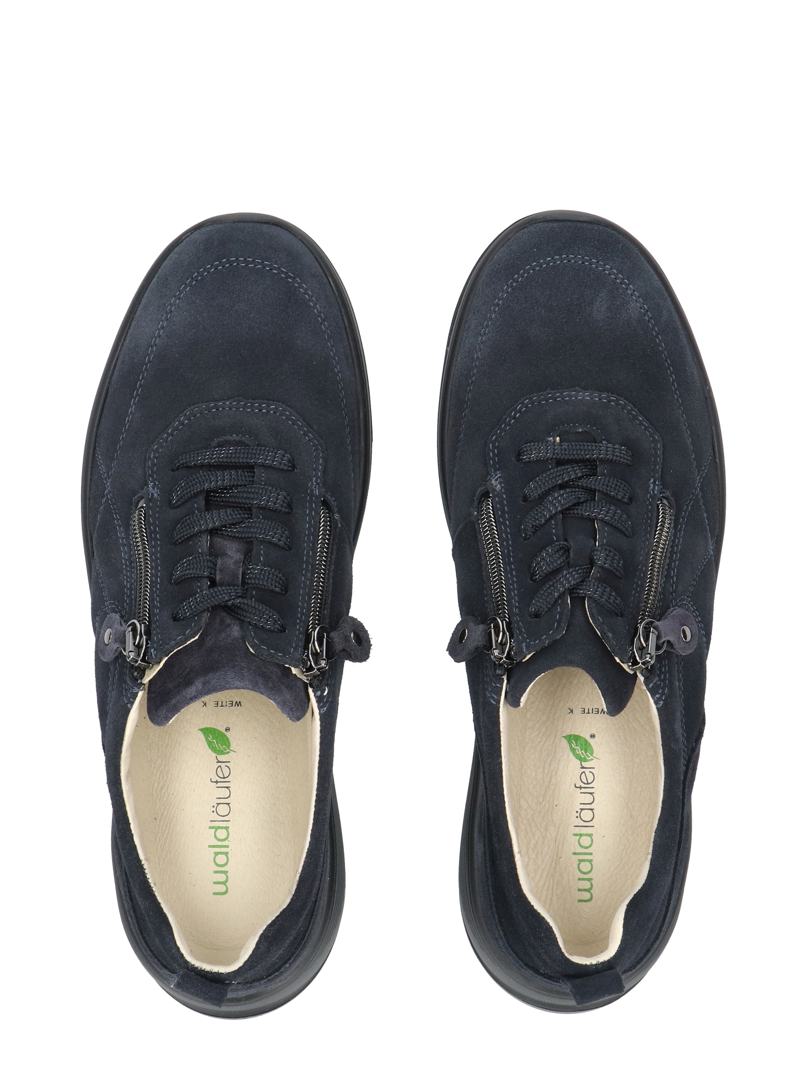 surwaatschoenen, donkerblauw, leren, veters, zijklepzak, niet relevant