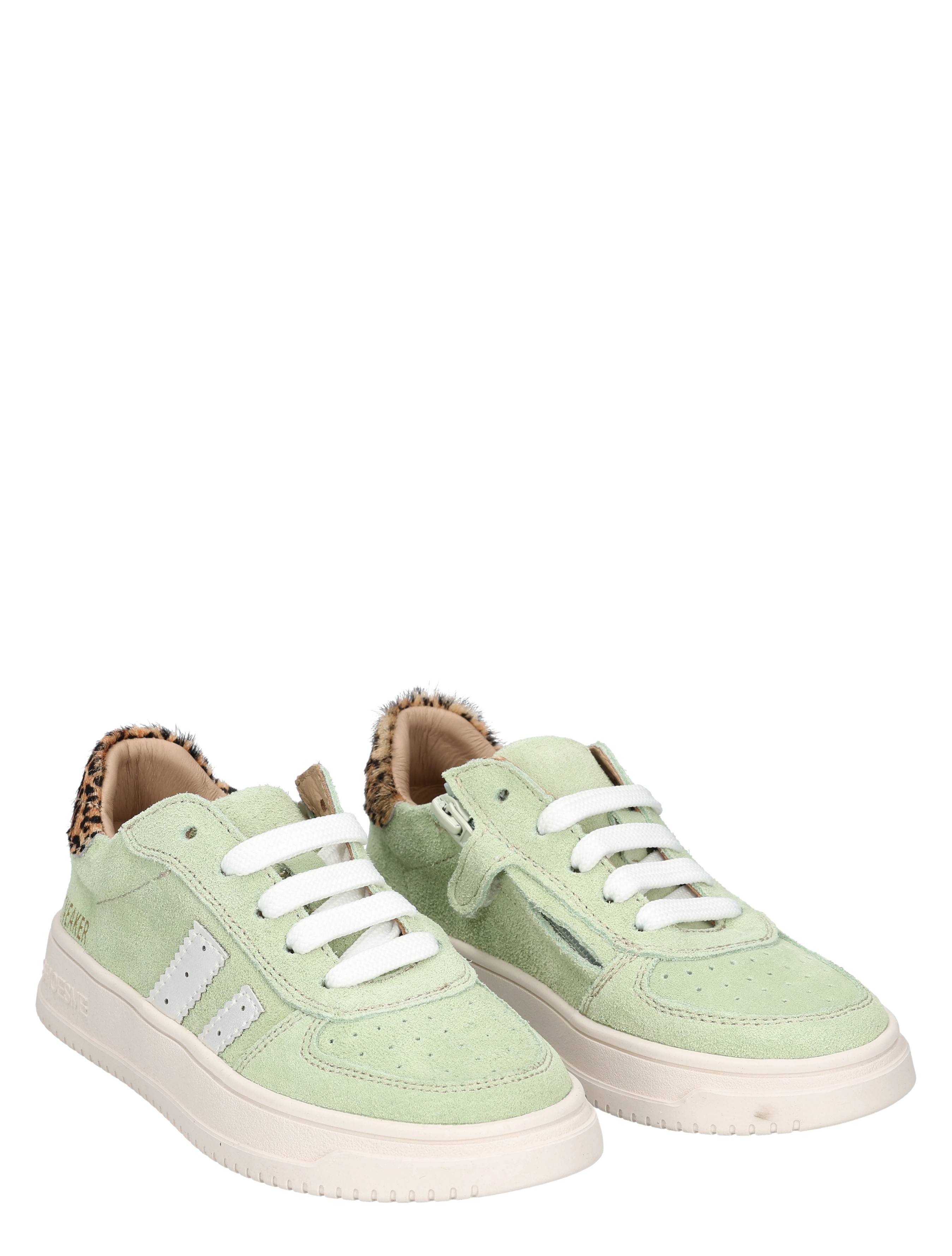 Shoesme - NO26S016 G Green Leopardo - Meisjes - Veterschoenen - 50294_66_5