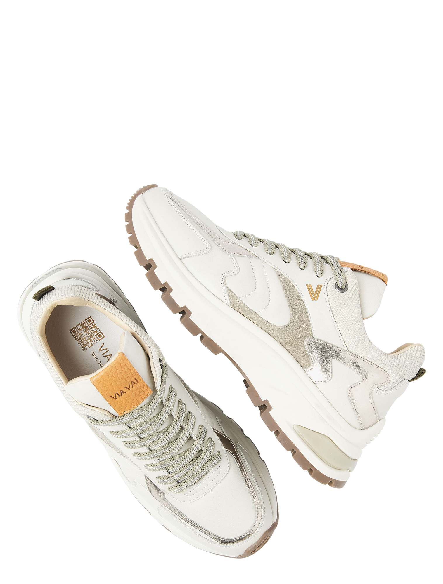 VIA VAI - Liz Leighton 62317 01-002 Beige - Sneakers - Dames - Lage Sneakers - 50069_77_4