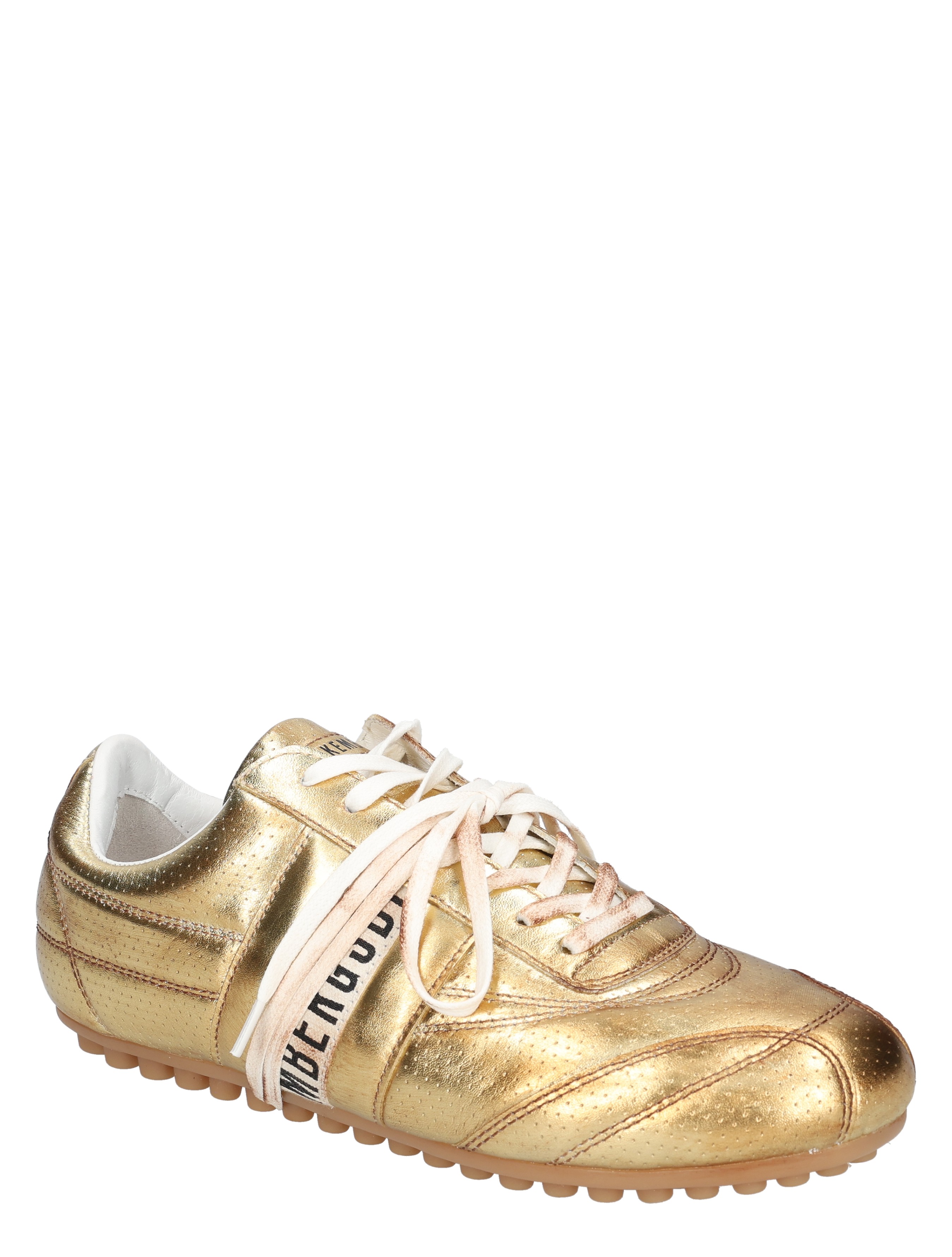 gouden schoen, sportschoen, luxe metallic, loper met veters, cadeausneakers