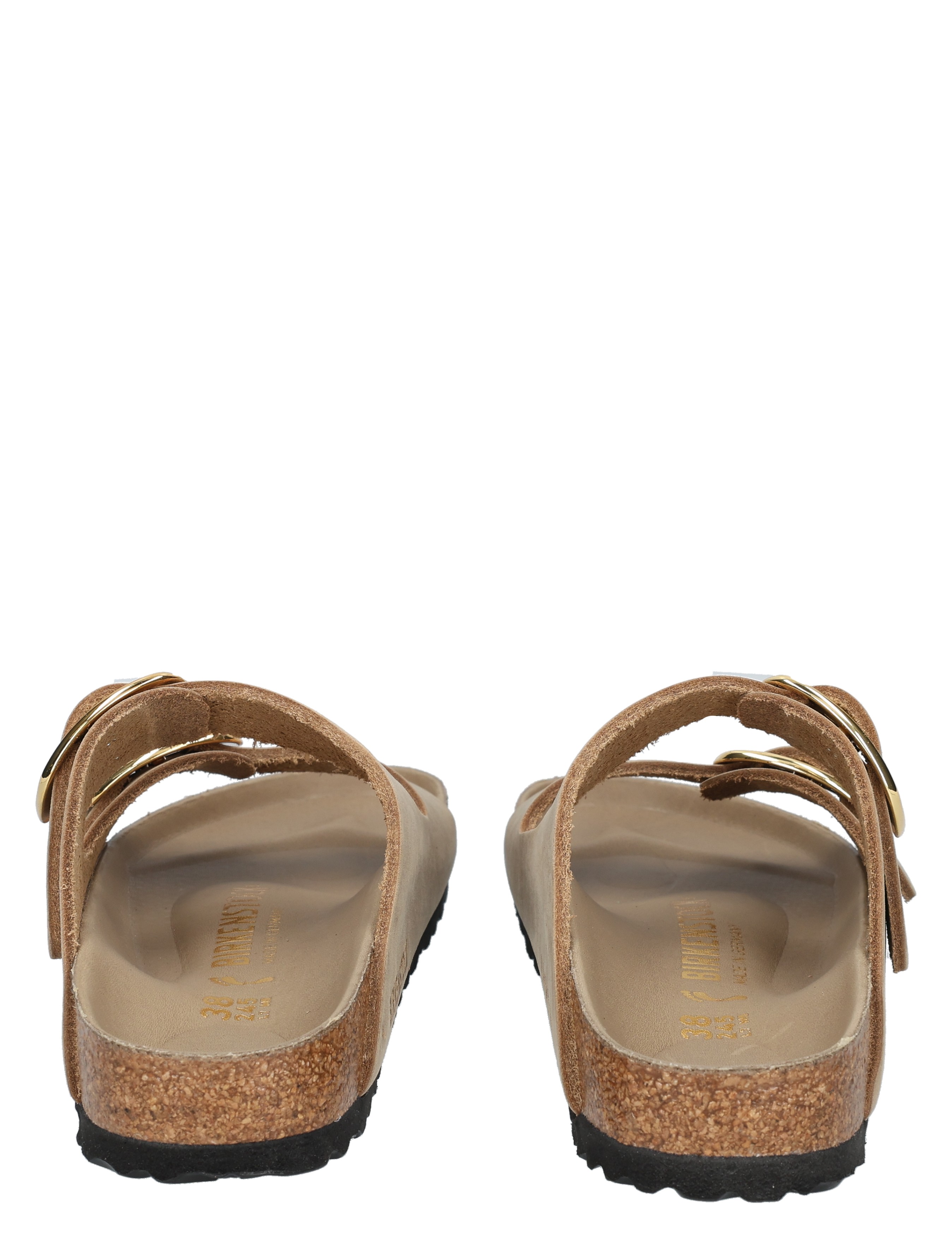 Birkenstock - Arizona Women Big Buckle Nubuck Tobacco Brown Narrow - Dames - Slippers - 48101_02_7