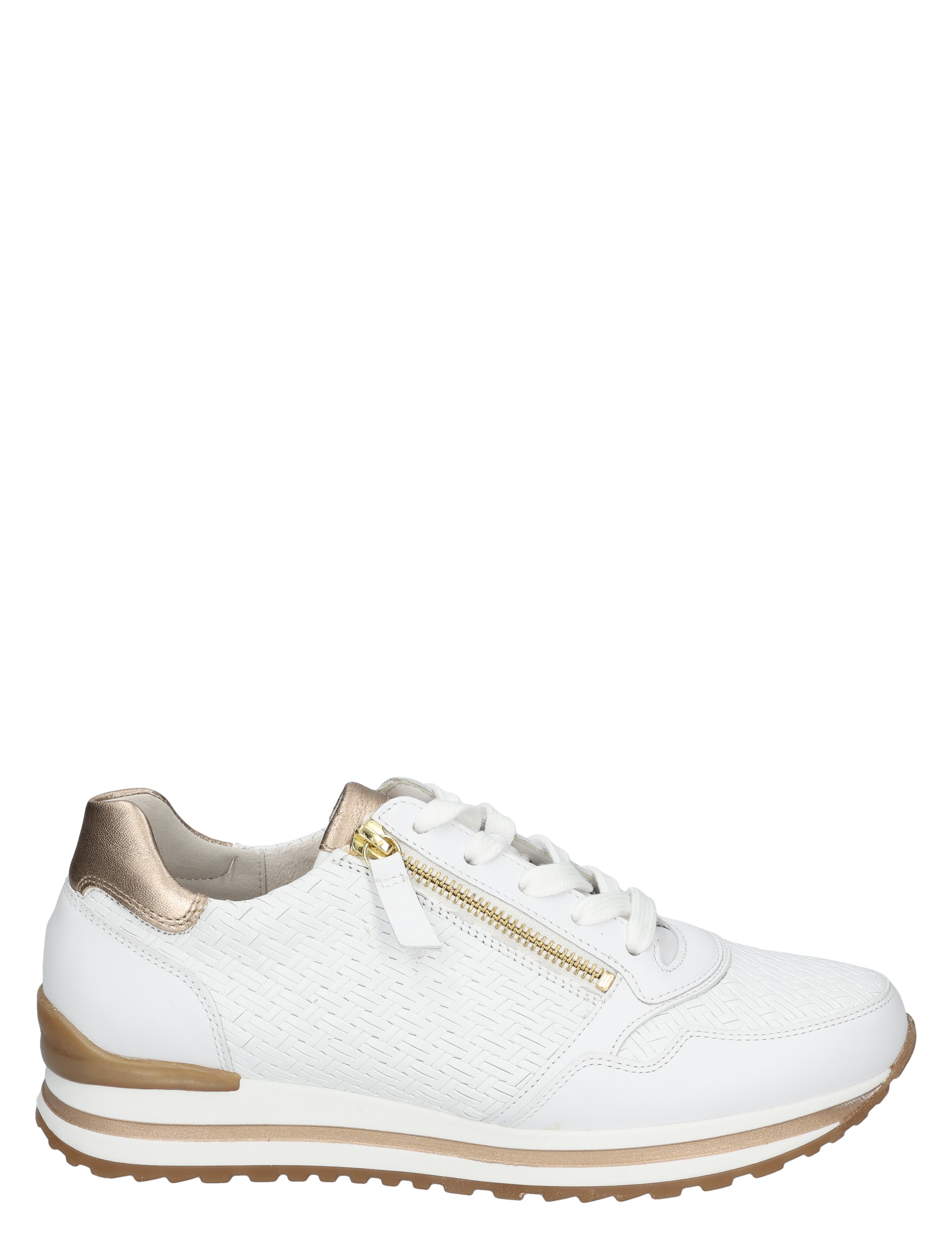 Gabor - 86.528.80 80 weiss/platino(gold) - Dames - Veterschoenen - Casual Veterschoenen - 49998_88_1