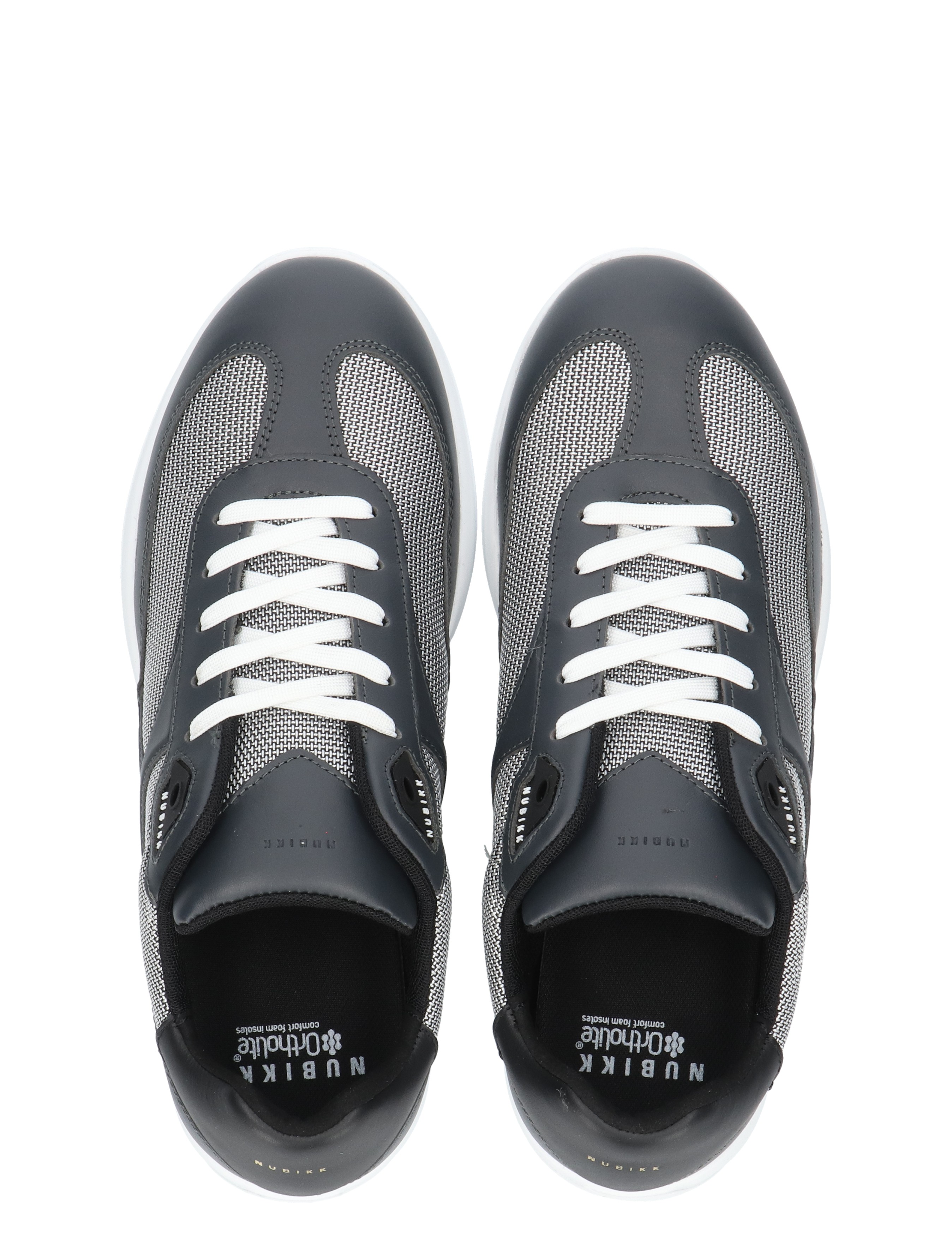 sneakers, grijze, mesh, laces, ruitenzool