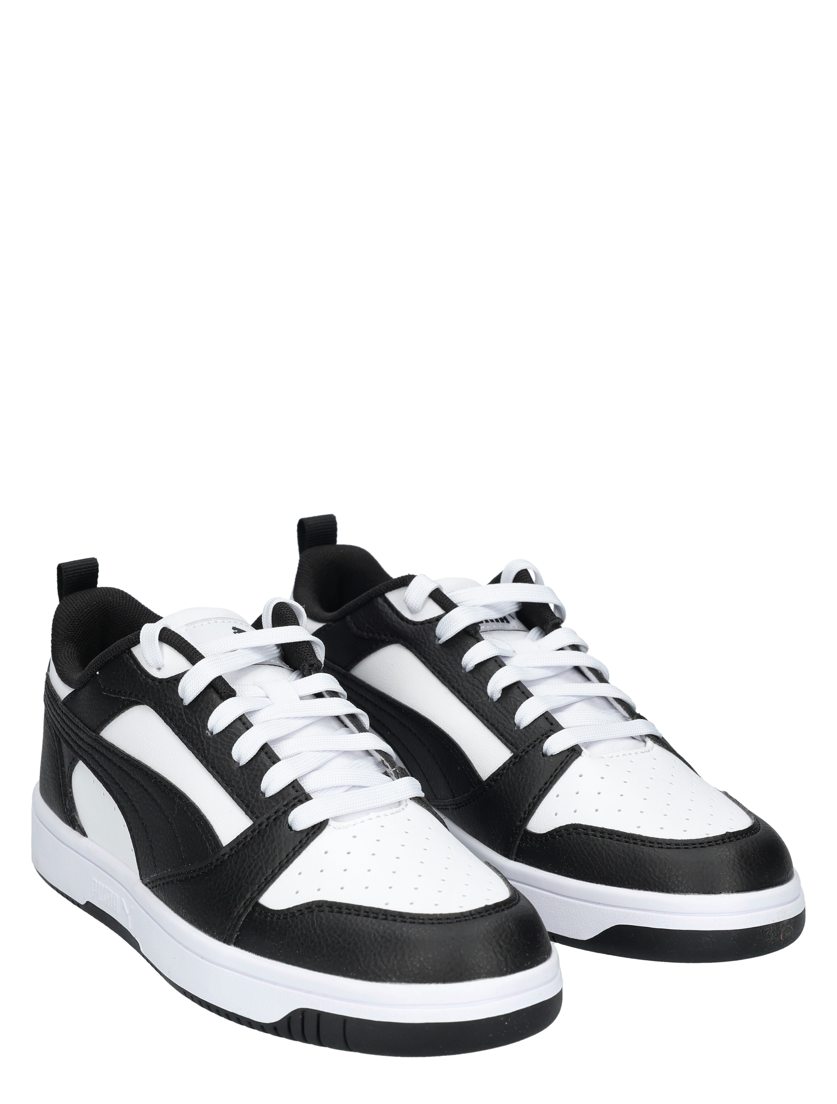Puma - Rebound V6 Low Junior White Black - Meisjes - Sneakers - Lage Sneakers - Lage Sneakers - Jongens - Sneakers - 49709_81_5
